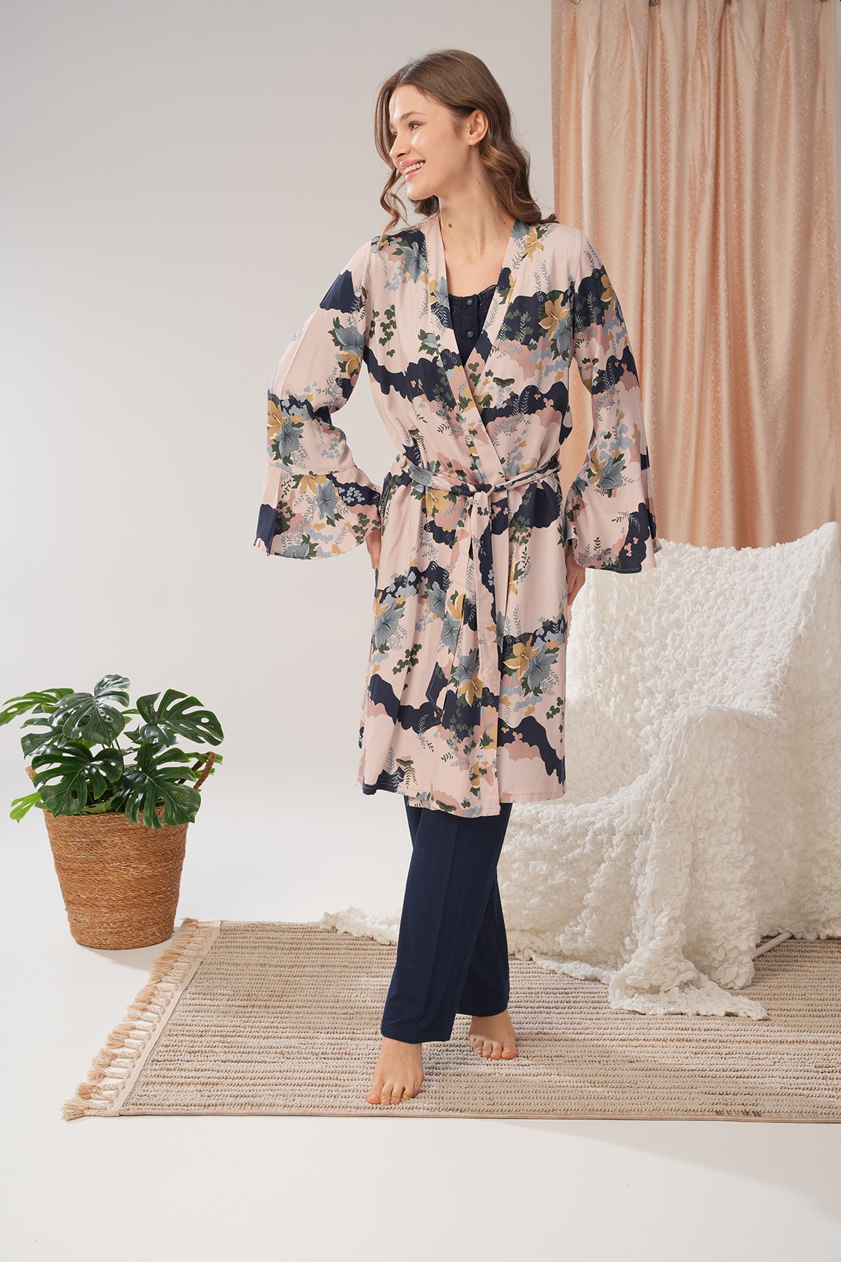 Chaleur de Tendresse - Ensemble maternité 3 Pcs -Tendresse en fleurs et rêves partagés cn