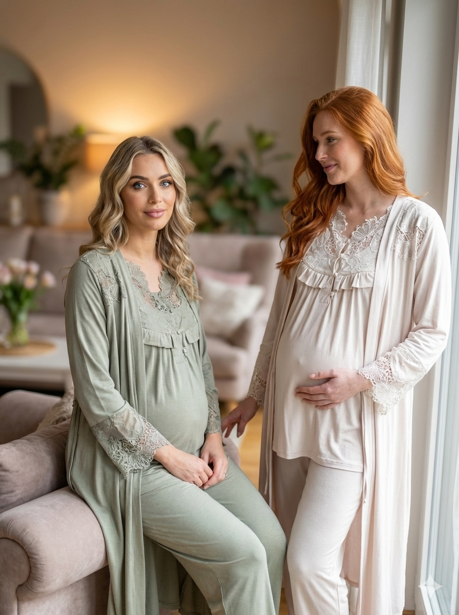 Refuge Maternel - Ensemble 3 Pcs - Féminité naissante et douceur infinie