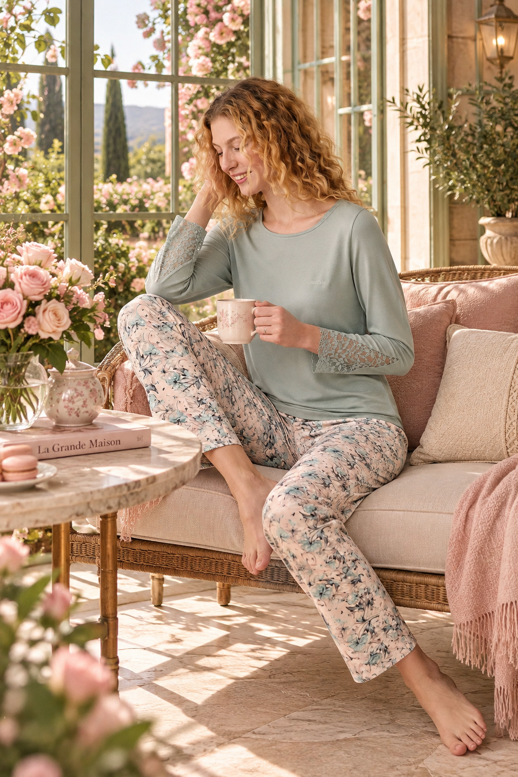 La Véranda de Rosée - Ensemble 2 Pcs - Fraîcheur florale et féminité délicate