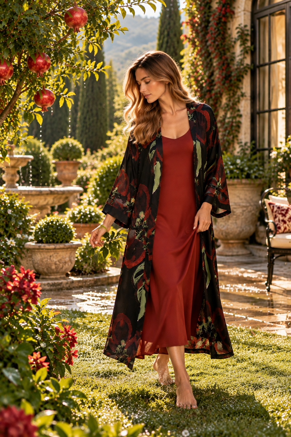 Le Jardin de Grenat - Ensemble 2 Pcs - Sensualité profonde et raffinement mystérieux