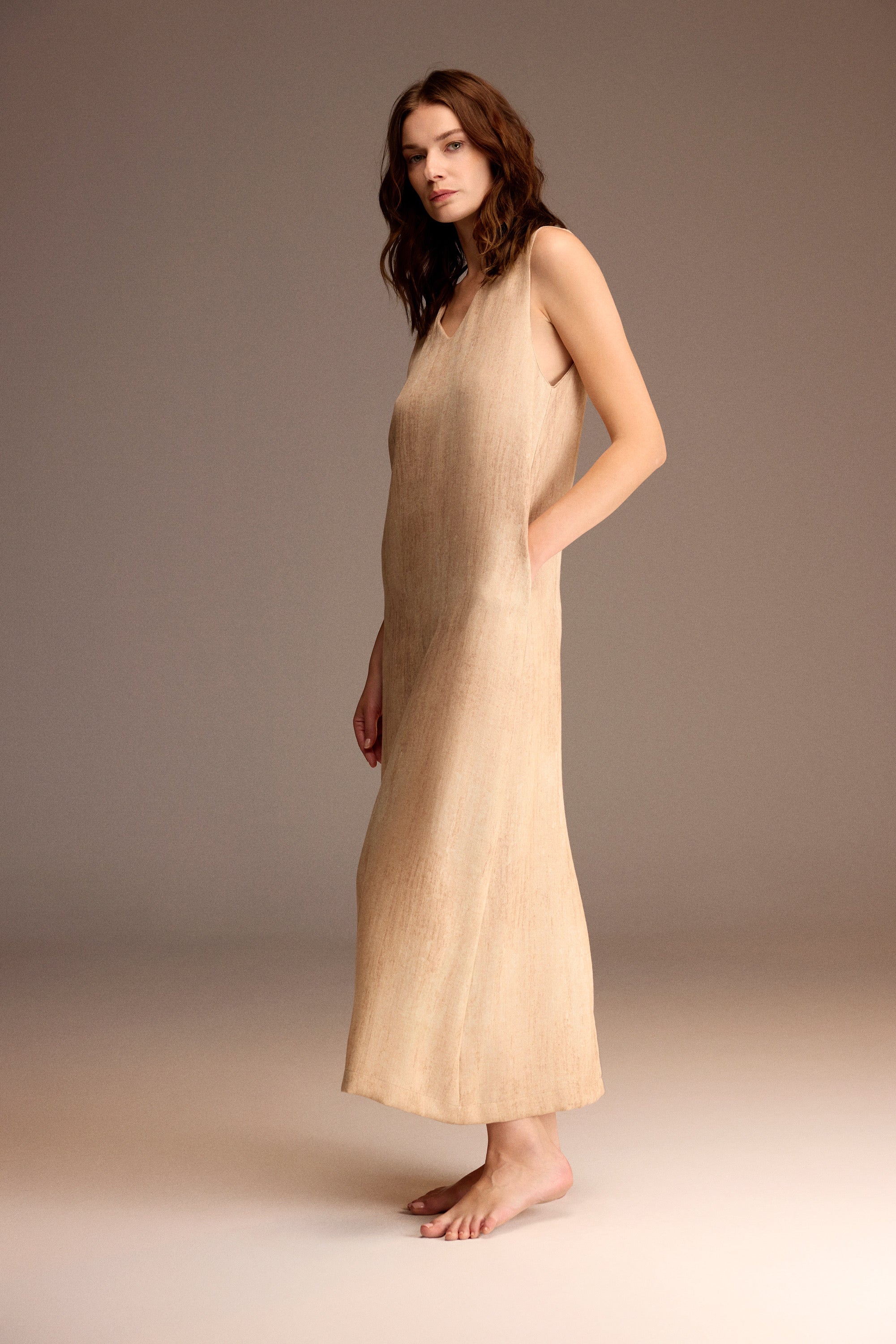 Santal Impérial - Robe longue - Féminité épurée et Raffinement et intemporel