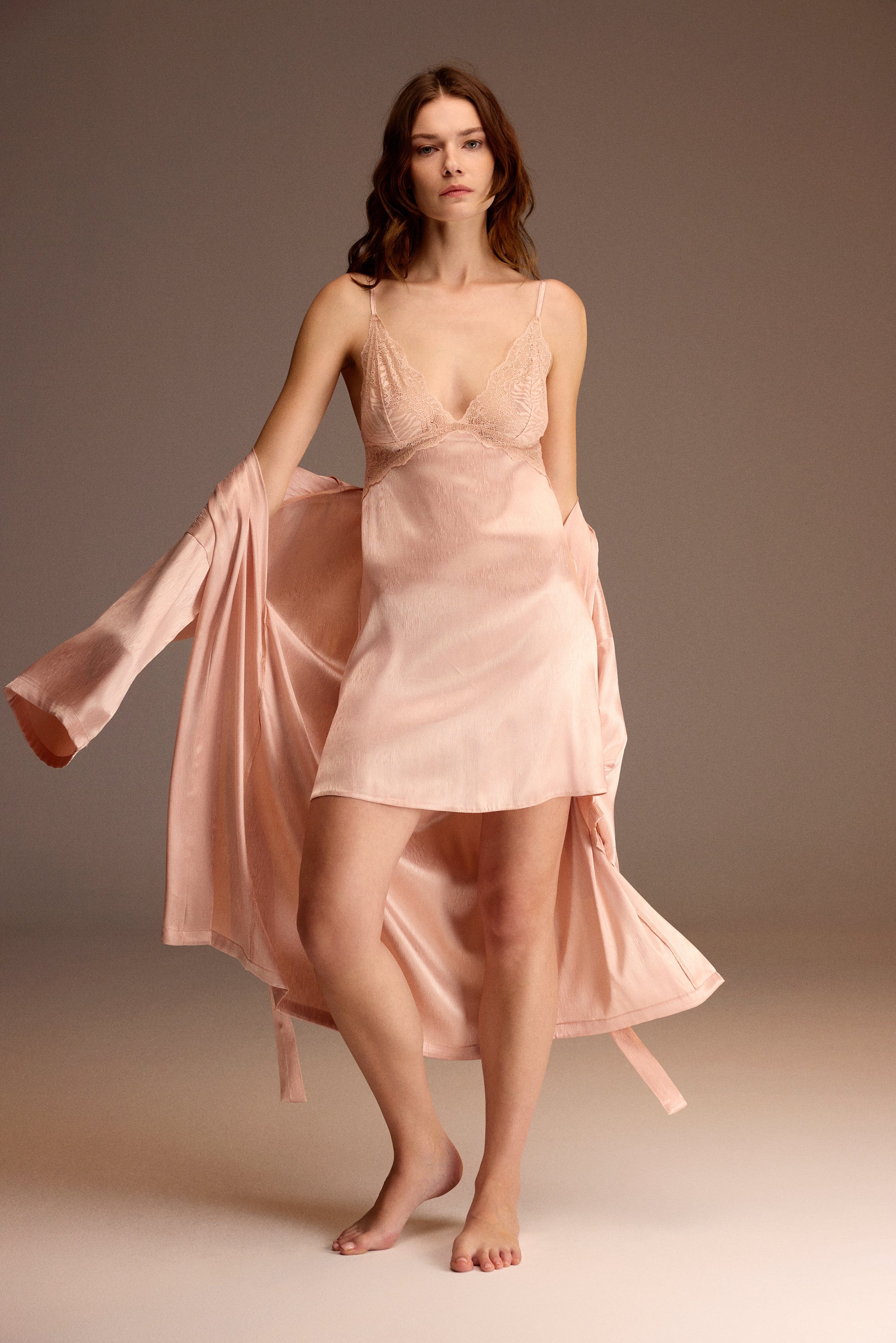 Rose de Damas - Ensemble 2 Pcs - Élégance sensuelle et raffinement envoûtant