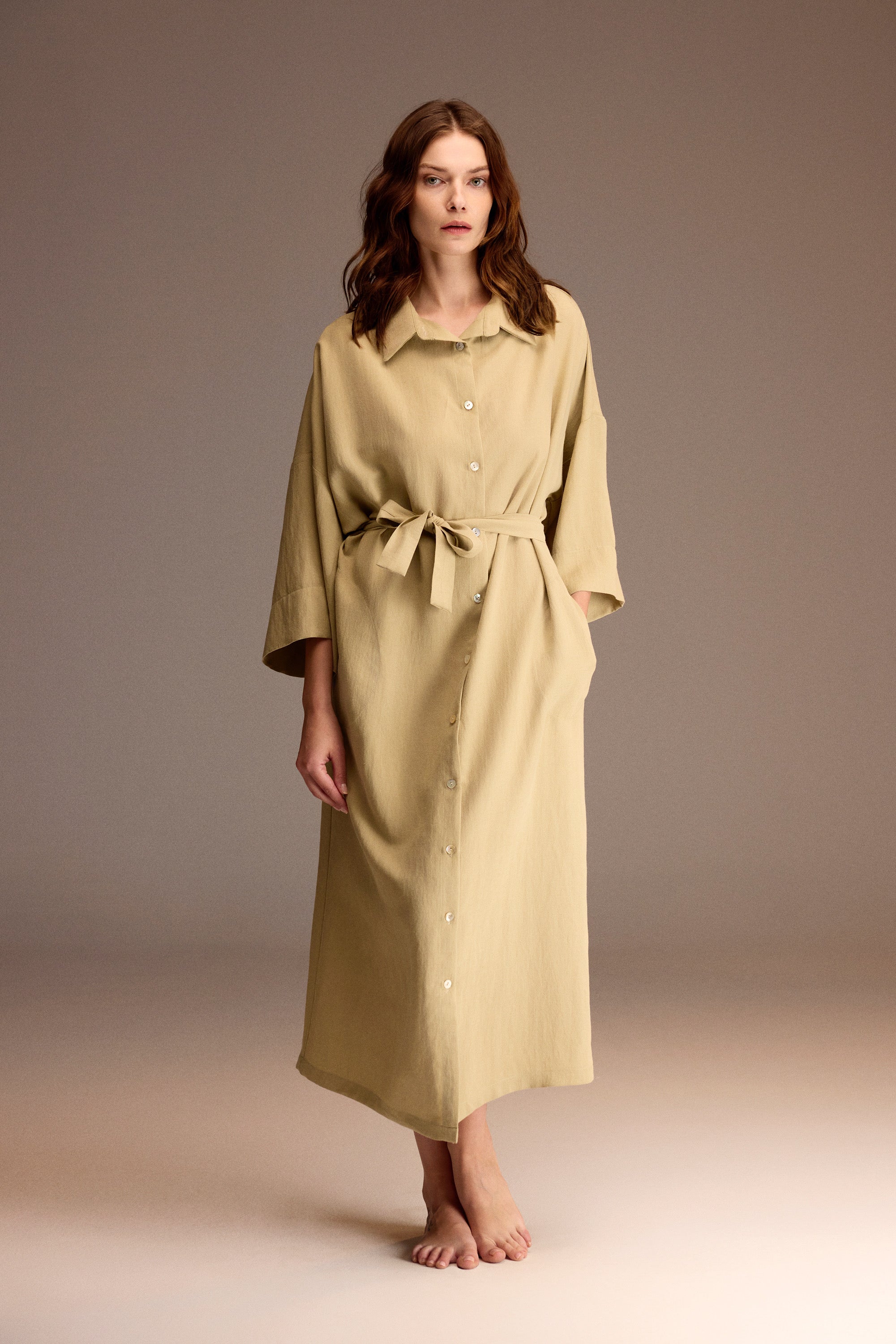Néroli Vert - Robe longue -  Élégance douce et détente parfumée
