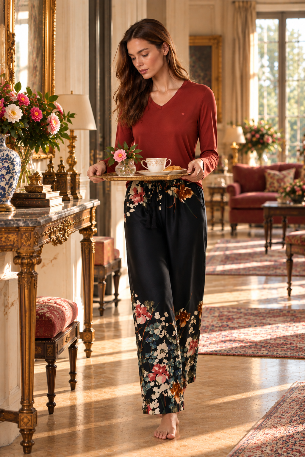 La Galerie des Camélias – Ensemble 2 Pcs – Élégance florale et caractère raffiné