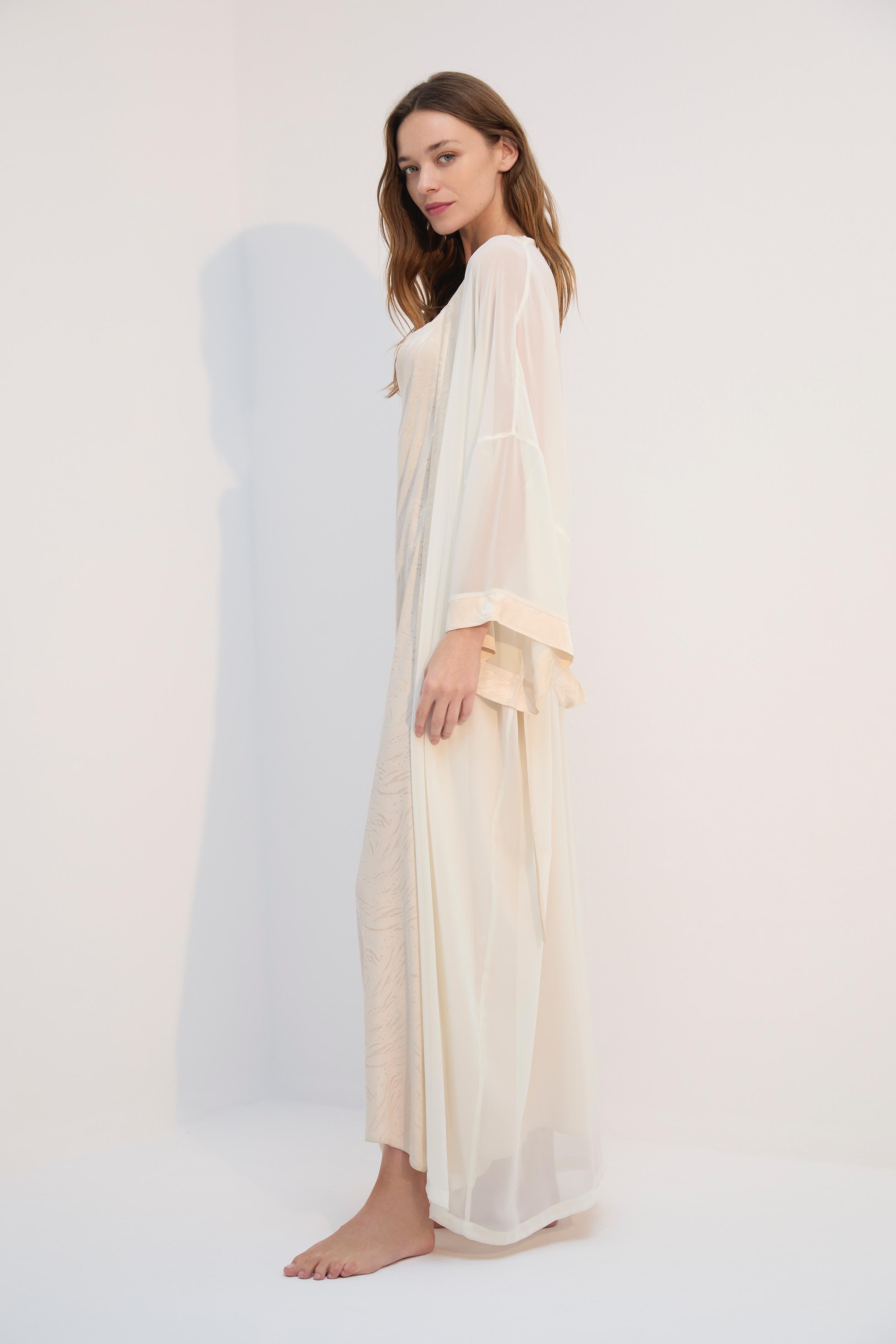 Voile d’Iris - Ensemble 2 Pcs - Poésie élégante et raffinement  nacré