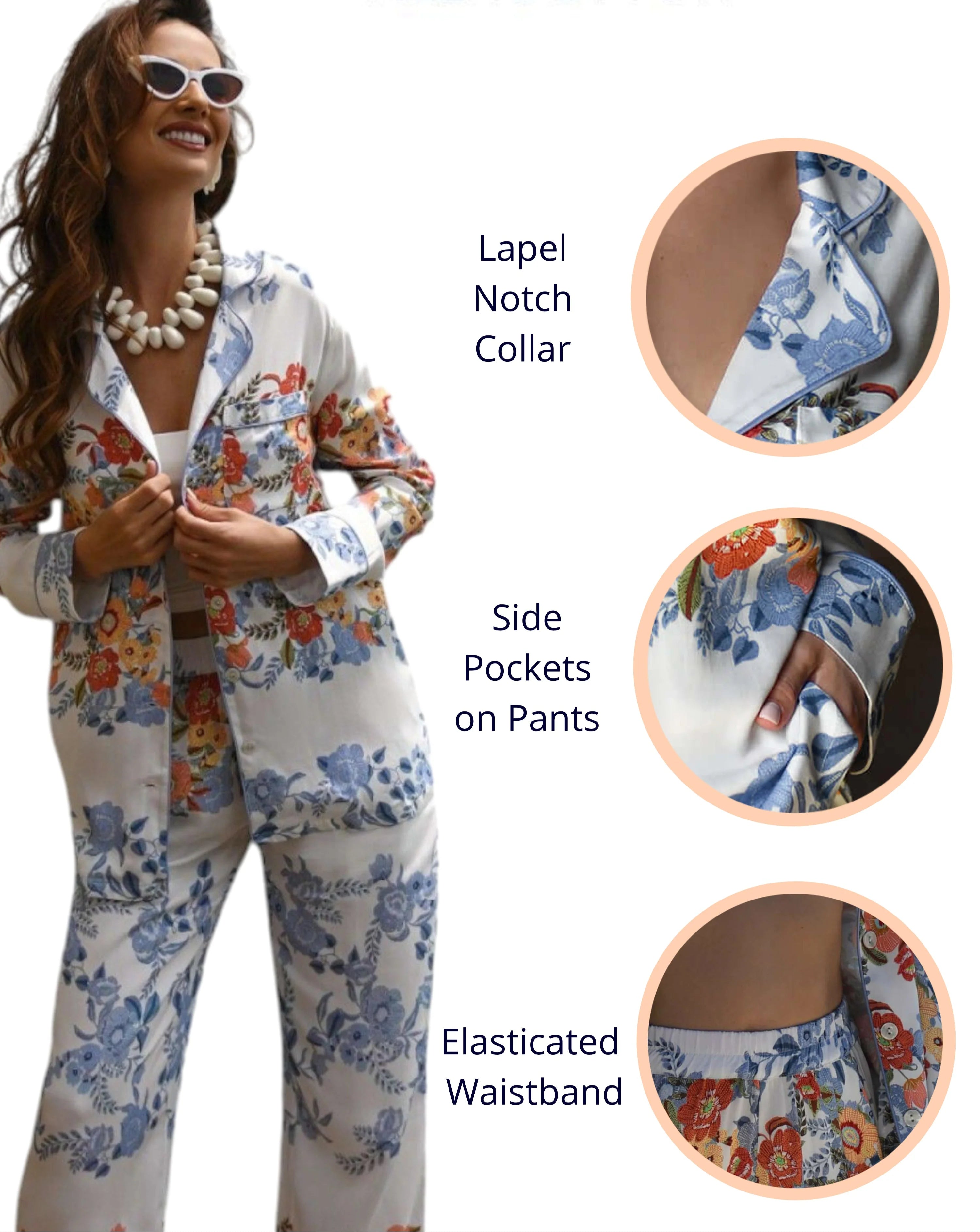 Jardin d’Art - Pyjama Villagio 2 Pcs - Visuellement poétique et artistiquement coloré