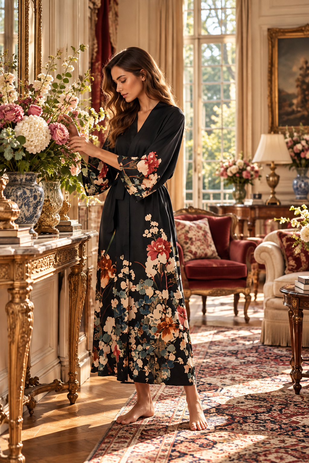 Le Grand Salon des Fleurs – Ensemble 2 Pcs – Élégance sensuelle et féminité sophistiquée