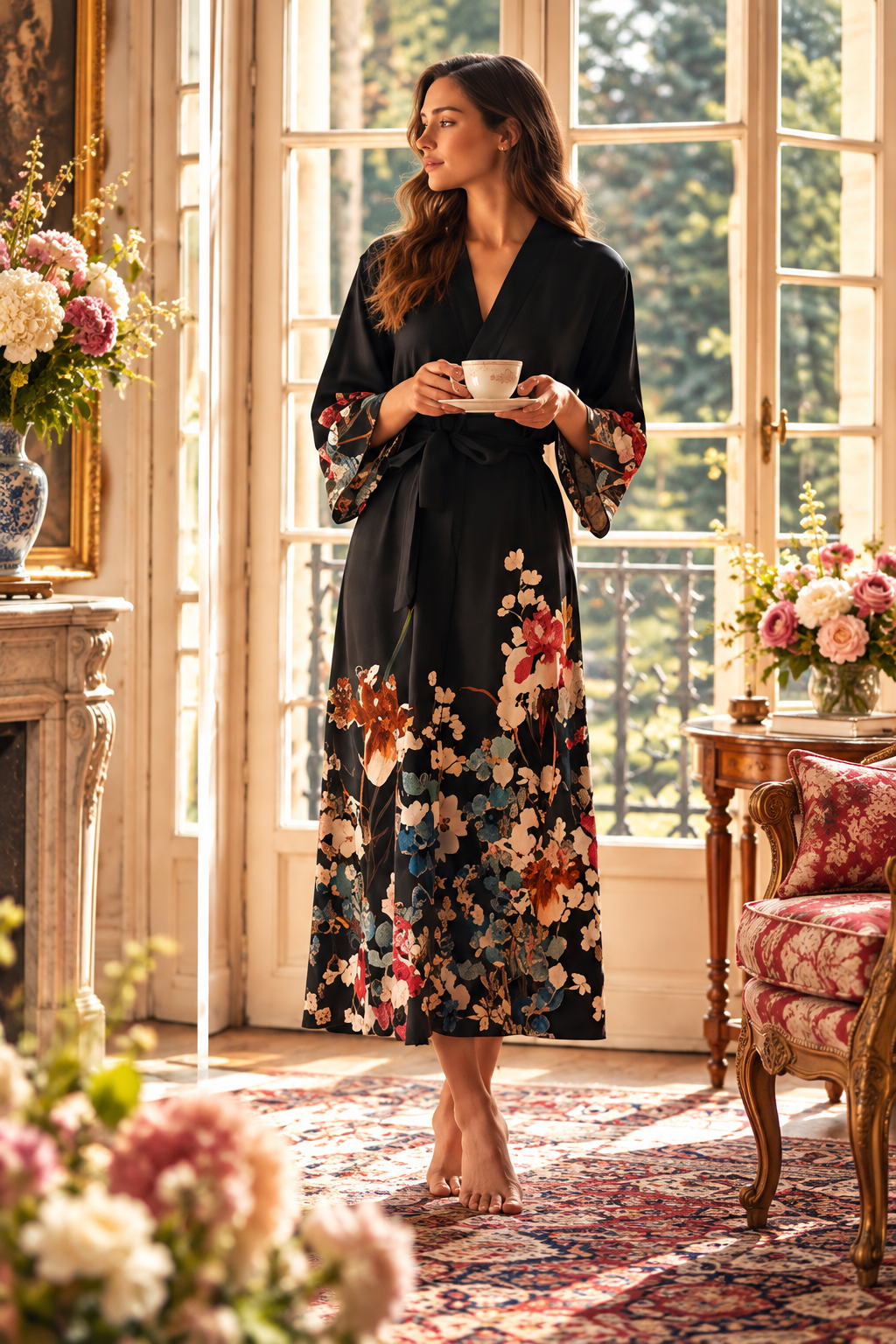 Le Grand Salon des Fleurs – Ensemble 2 Pcs – Élégance sensuelle et féminité sophistiquée