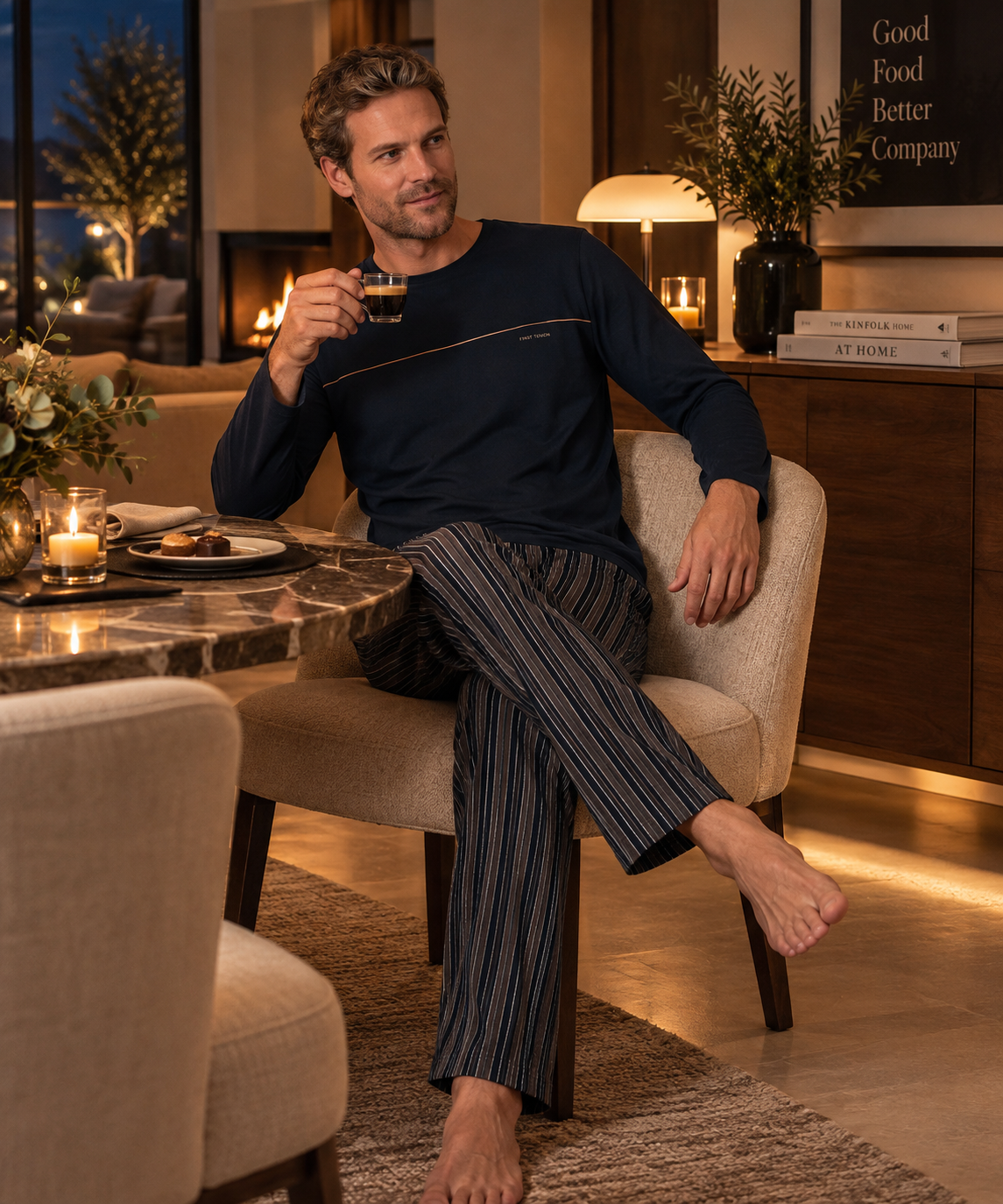 Après le dîner - Ensemble 2 Pcs - Elégance sobre et confort premium