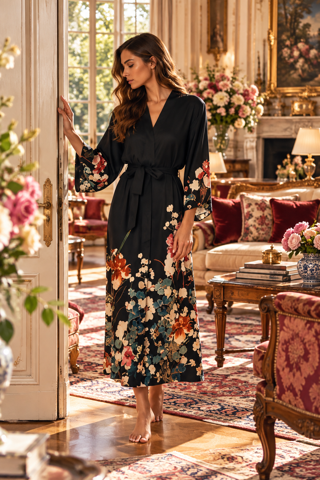 Le Grand Salon des Fleurs – Ensemble 2 Pcs – Élégance sensuelle et féminité sophistiquée