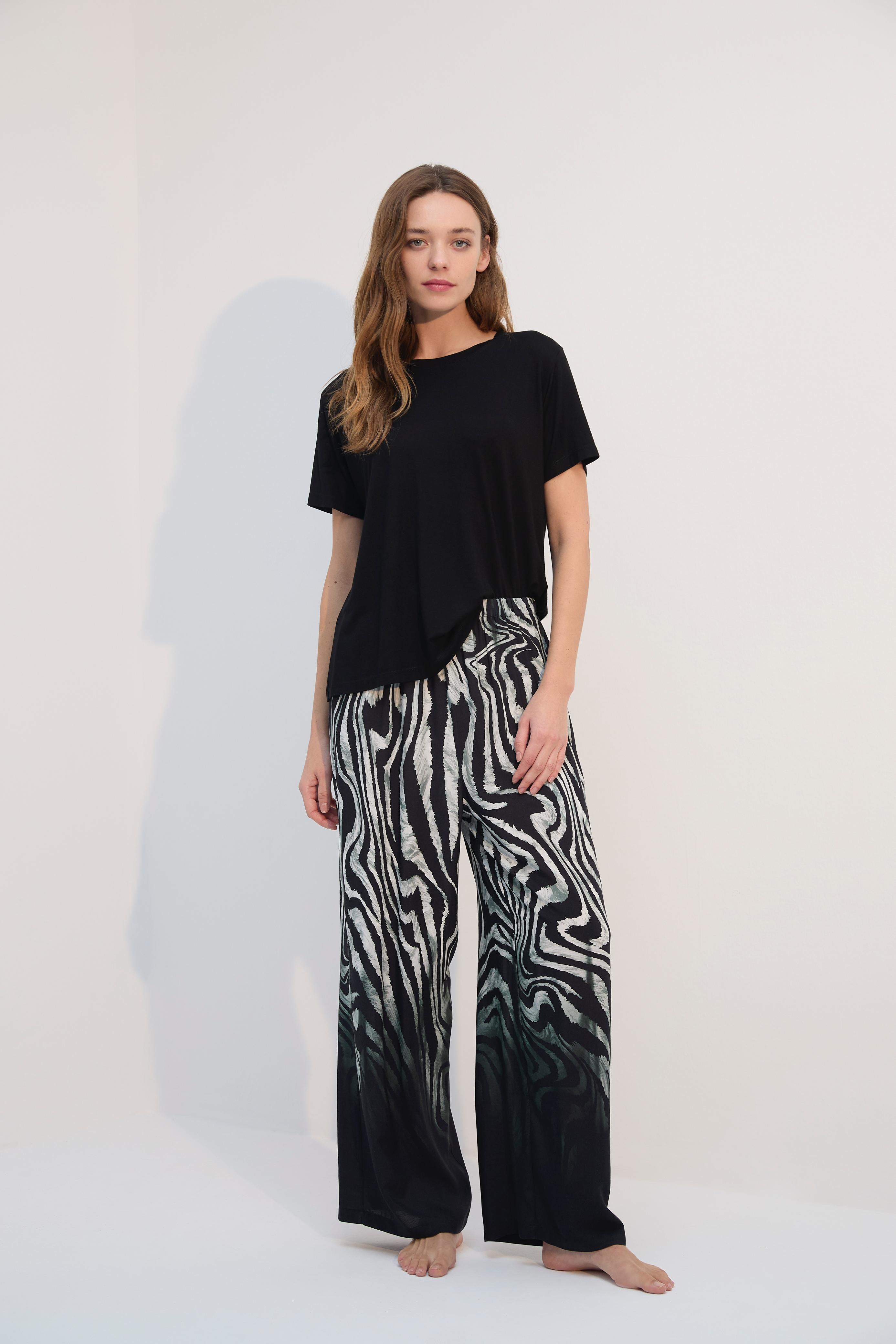 Zébrure d’Iris - Ensemble 2 Pcs -  Élégance epurée et esprit libre
