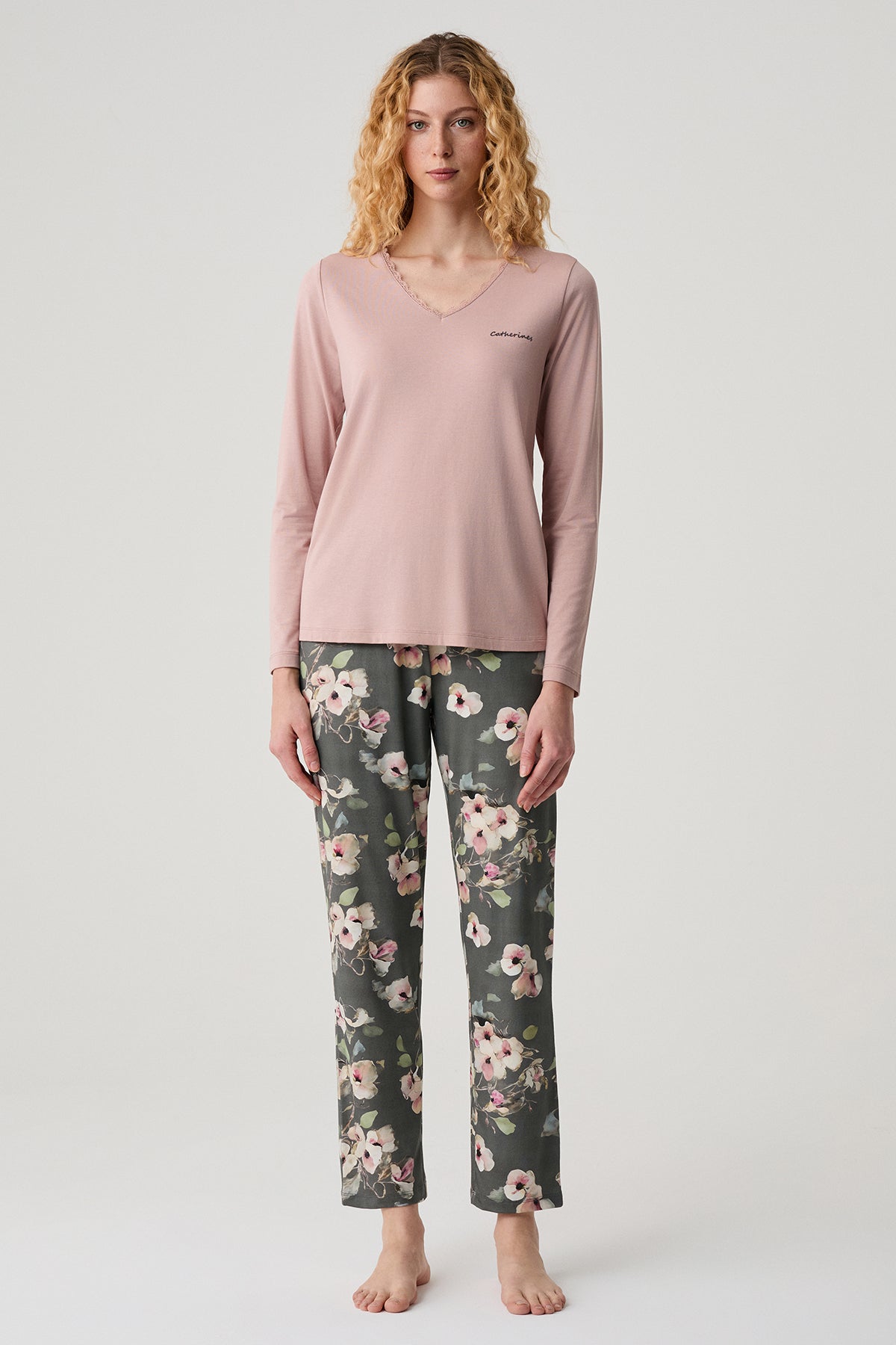 Le Conservatoire de Magnolia - Pyjama 2 Pcs - Féminité poudrée et élégance florale
