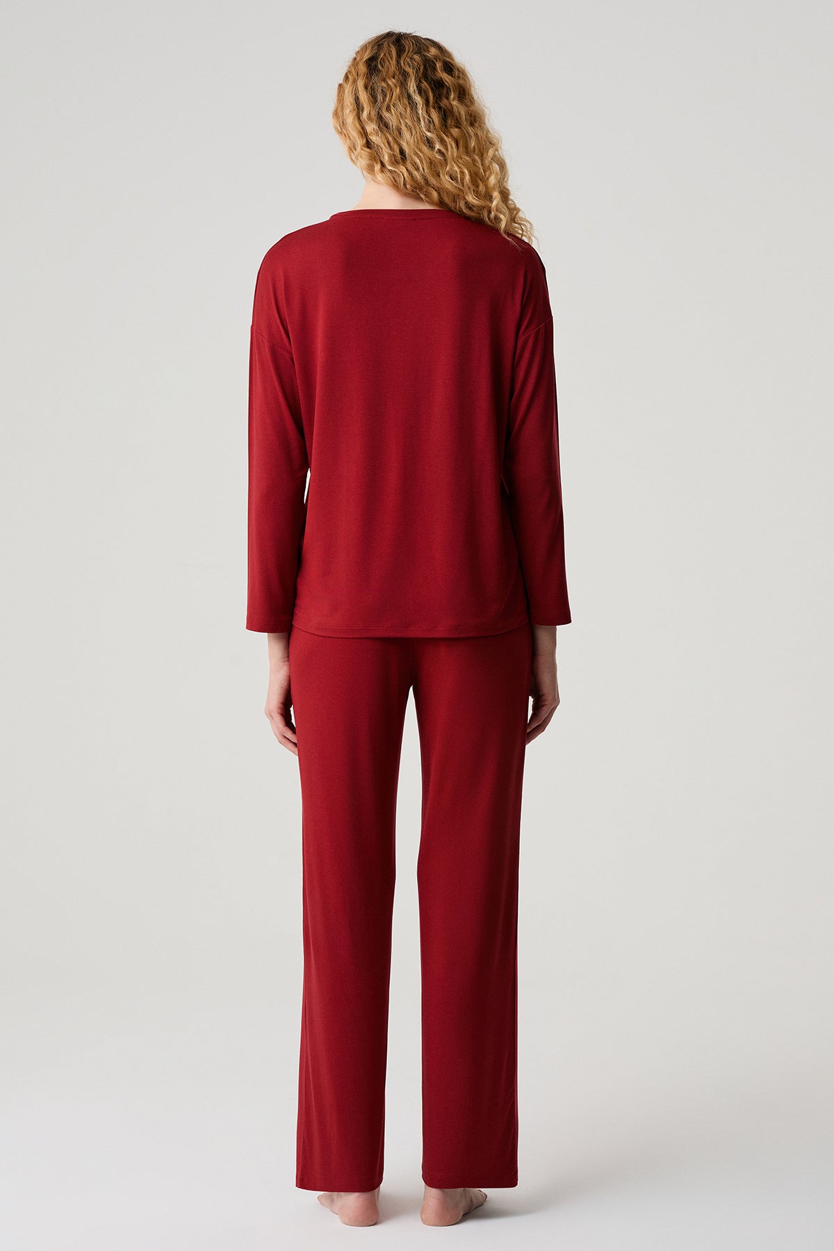 Le Cabinet de Rubis - Ensemble 2 Pcs - Rouge précieux et minimalisme sophistiqué