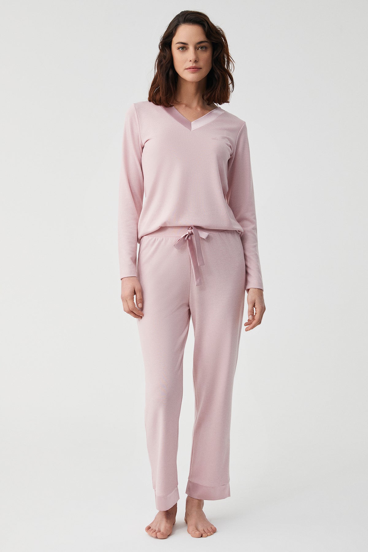 Pivoine Rosée - Pyjama 2 Pcs - Tendresse poétique et romance lumineuse