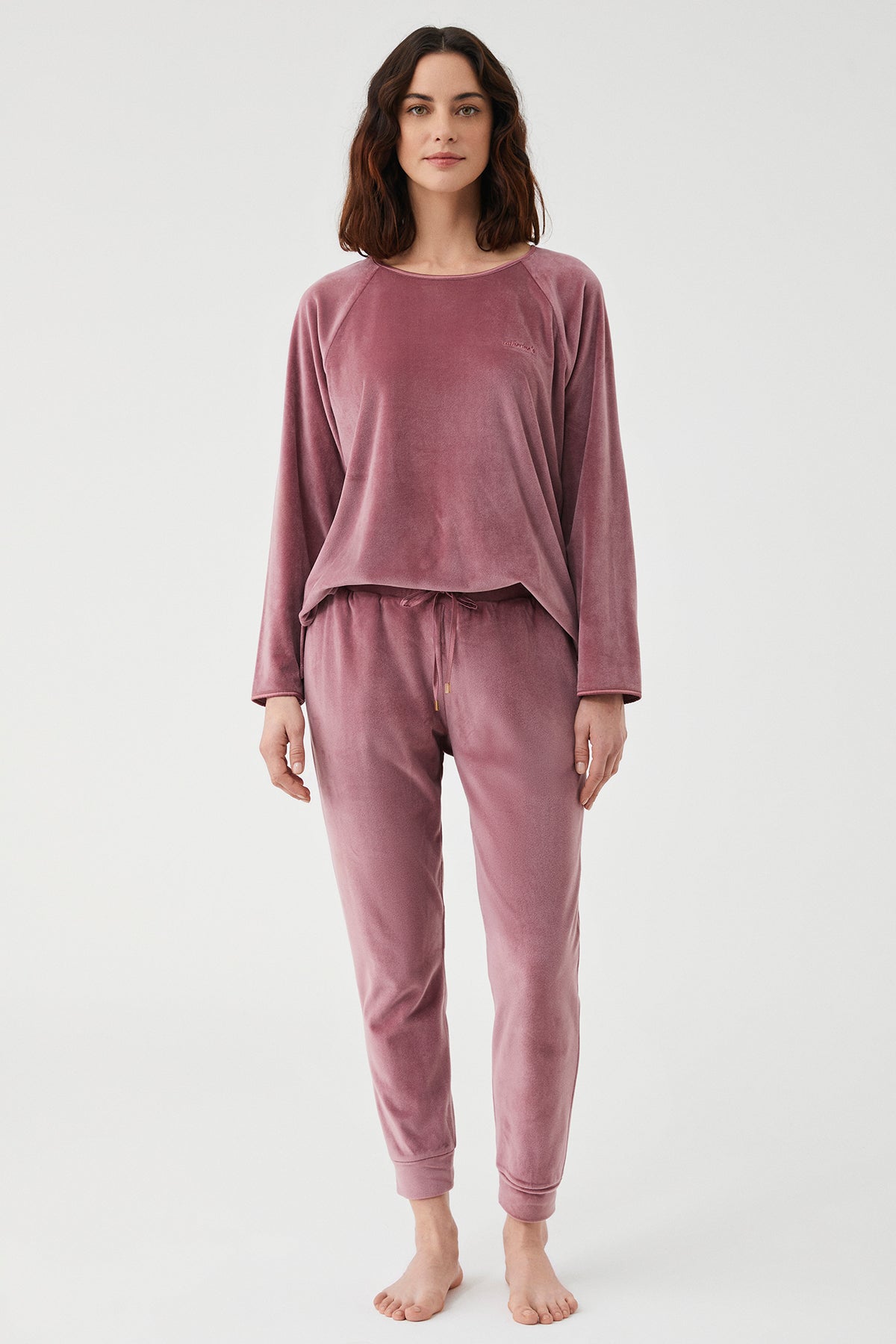 Dahlia Velours Rosé – Ensemble 2 Pcs - Doux chaleureux et raffiné confortable