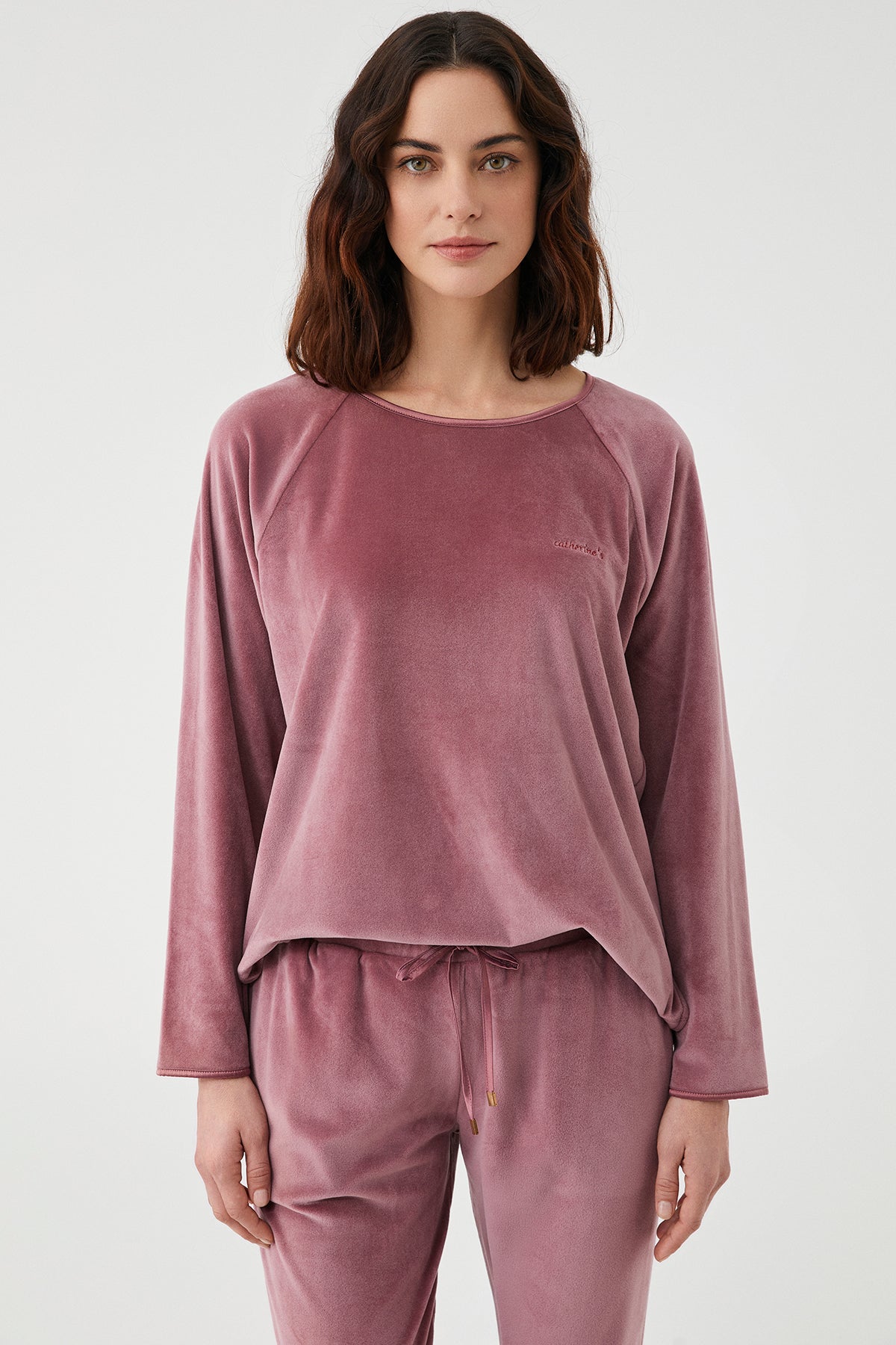 Dahlia Velours Rosé – Ensemble 2 Pcs - Doux chaleureux et raffiné confortable