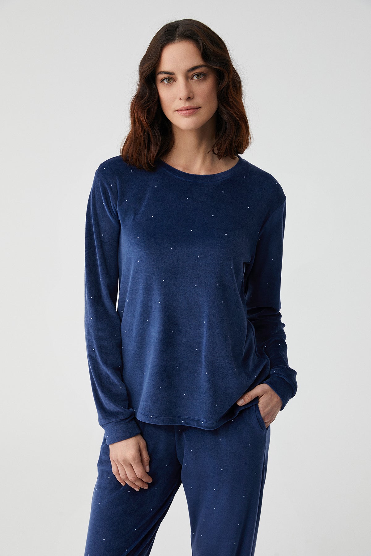Étoile de Myosotis - Ensemble 2 Pcs - Élégance veloutée et confort constellé