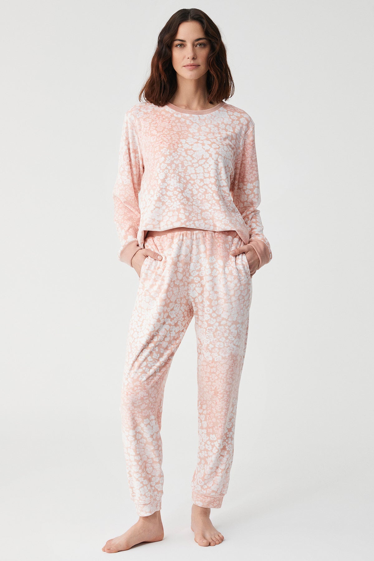 Camélia Poudré - Ensemble 2 Pcs - Raffinement poudré et chaleur enveloppante