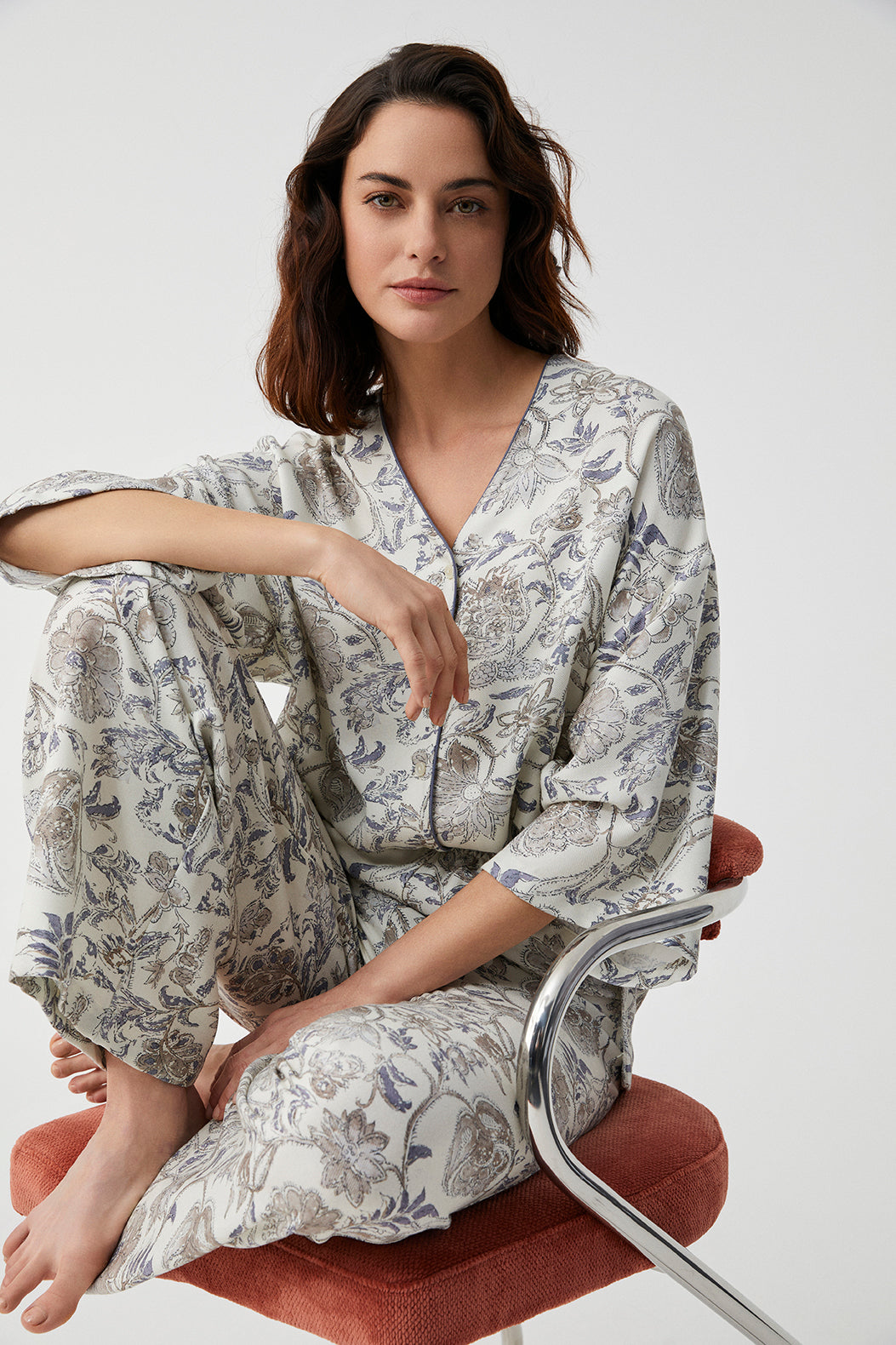 Lueur Magnolia - Pyjama 2 Pcs  - Élégance décontractée et harmonie florale