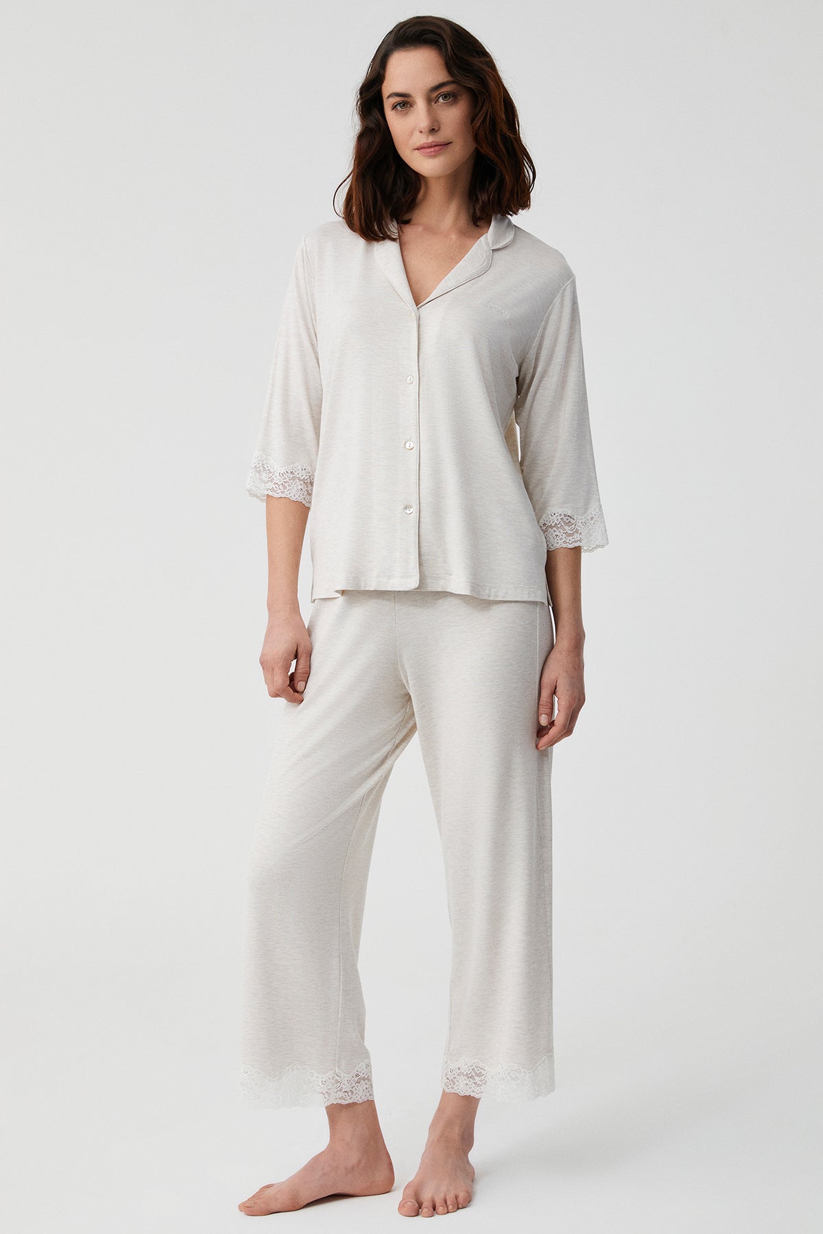 Magnolia Ivoire - Pyjama 2 Pcs - Élégance douce et féminité suggérée