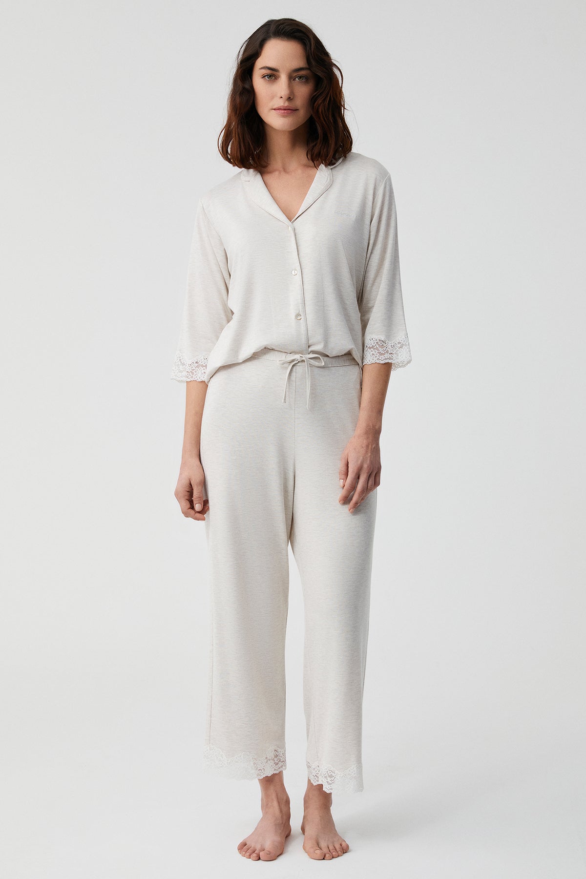 Magnolia Ivoire - Pyjama 2 Pcs - Élégance douce et féminité suggérée
