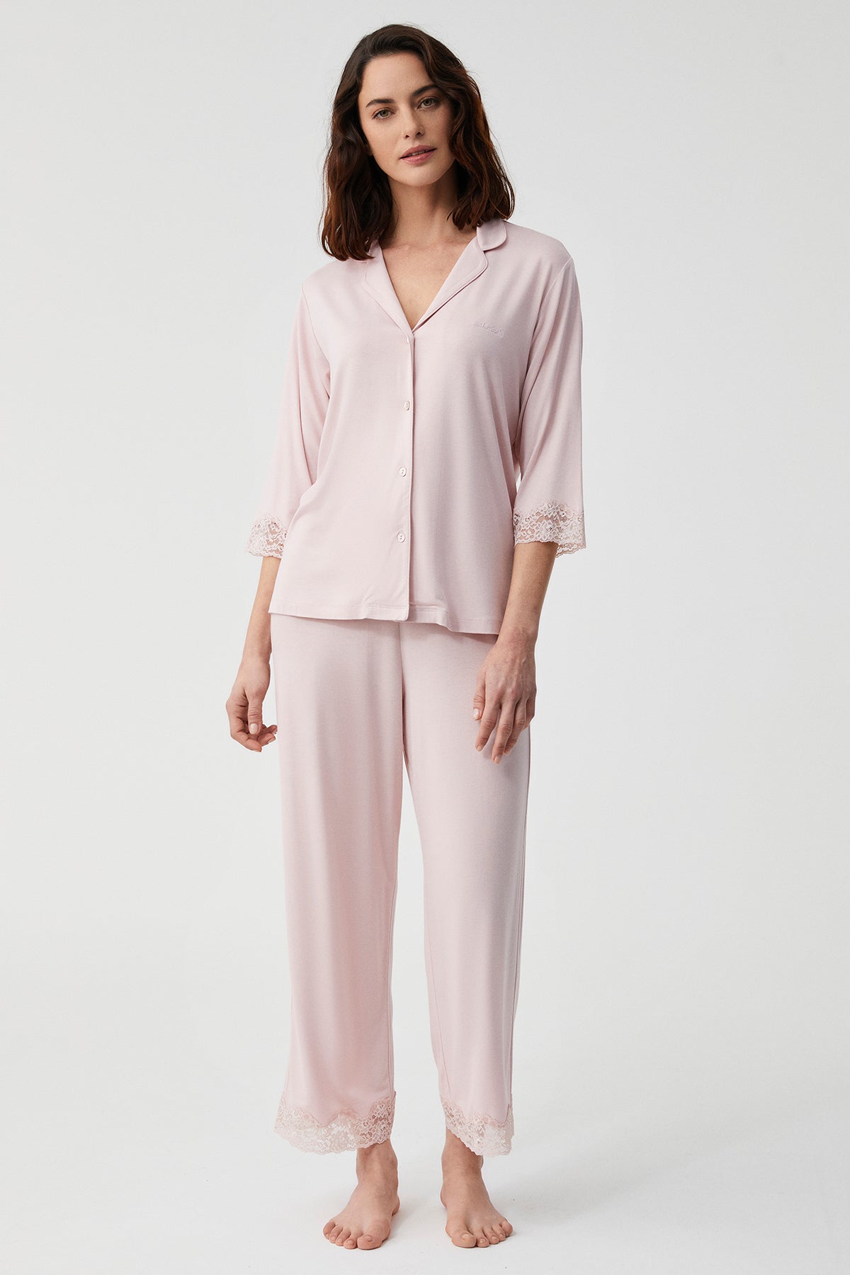 Rose Poudrée - Pyjama 2 Pcs - Douceur enveloppante et élégance poudrée