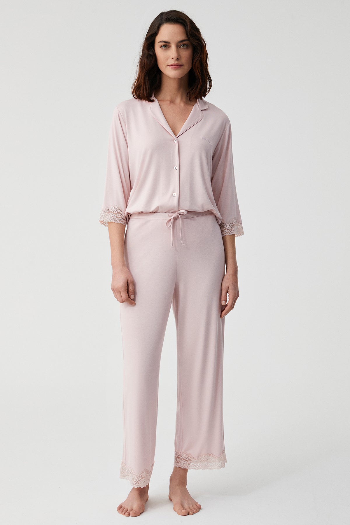 Rose Poudrée - Pyjama 2 Pcs - Douceur enveloppante et élégance poudrée