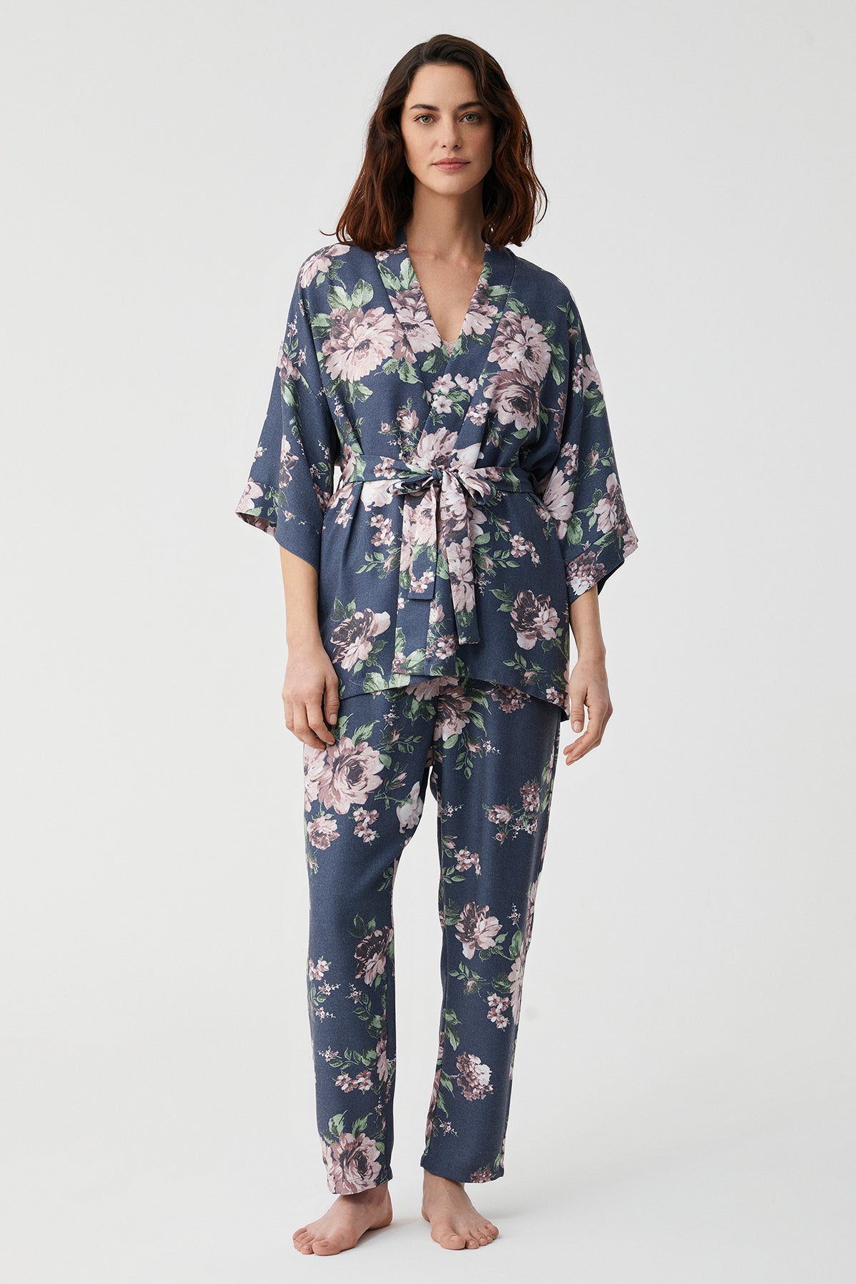 Pivoine Rosée –  Ensemble 3 Pcs - Délicatesse florale et raffinement velouté