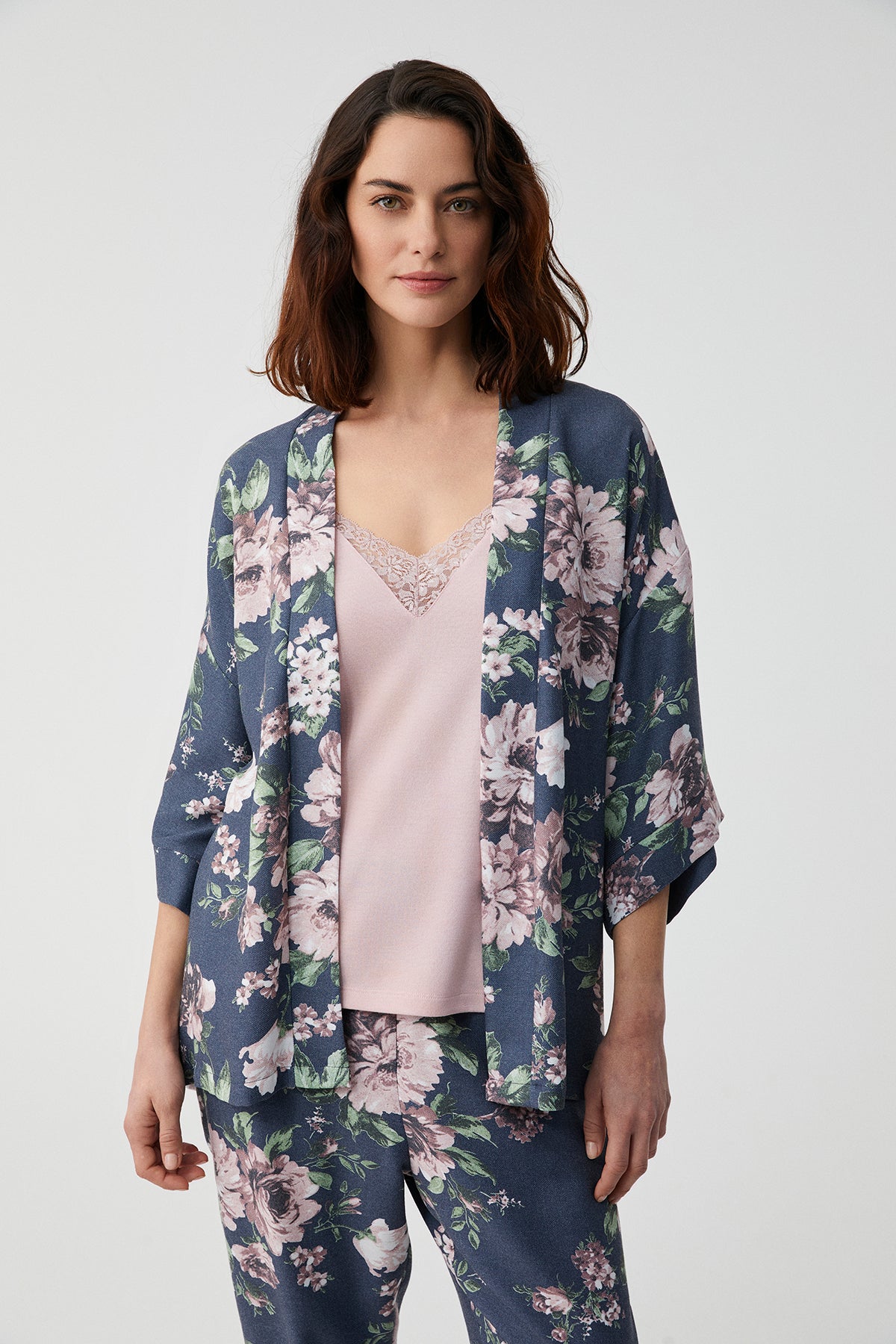 Pivoine Rosée –  Ensemble 3 Pcs - Délicatesse florale et raffinement velouté