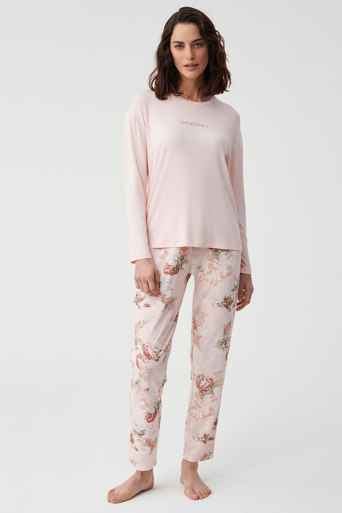 Rose Évanescente - Pyjama 2 Pcs- Grâce aérienne et sensualité feutrée