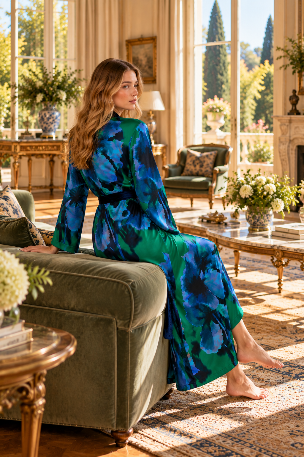 Le Pavillon de Jade - Ensemble 2 Pcs - Sensualité florale et élégance précieuse