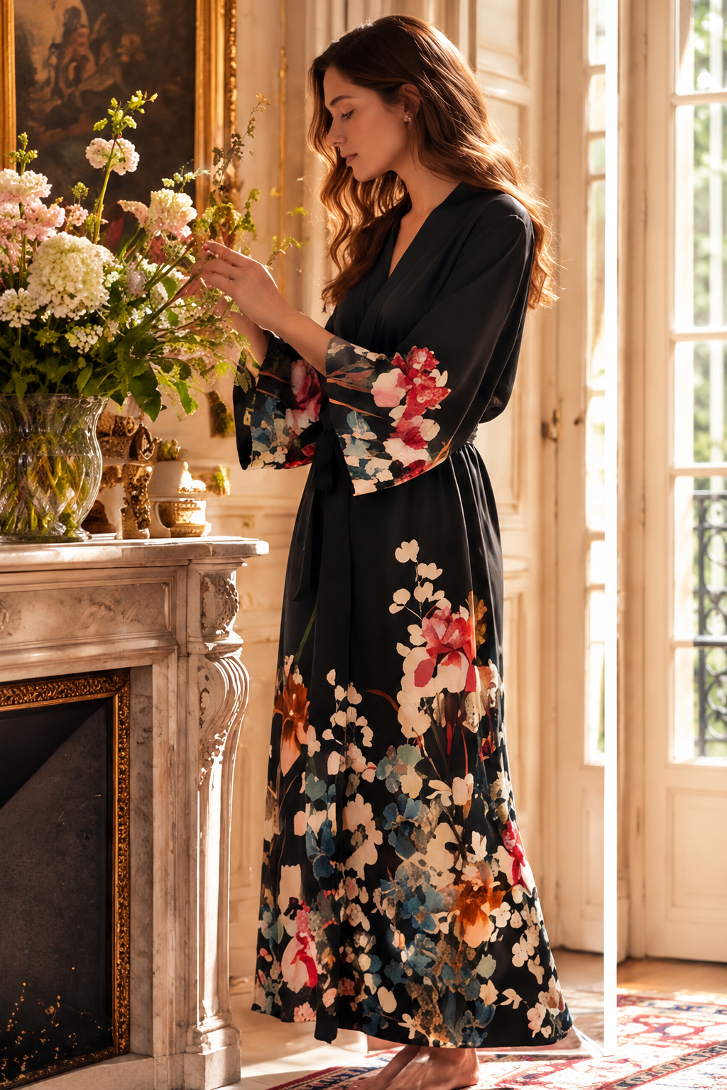 Le Grand Salon des Fleurs – Ensemble 2 Pcs – Élégance sensuelle et féminité sophistiquée