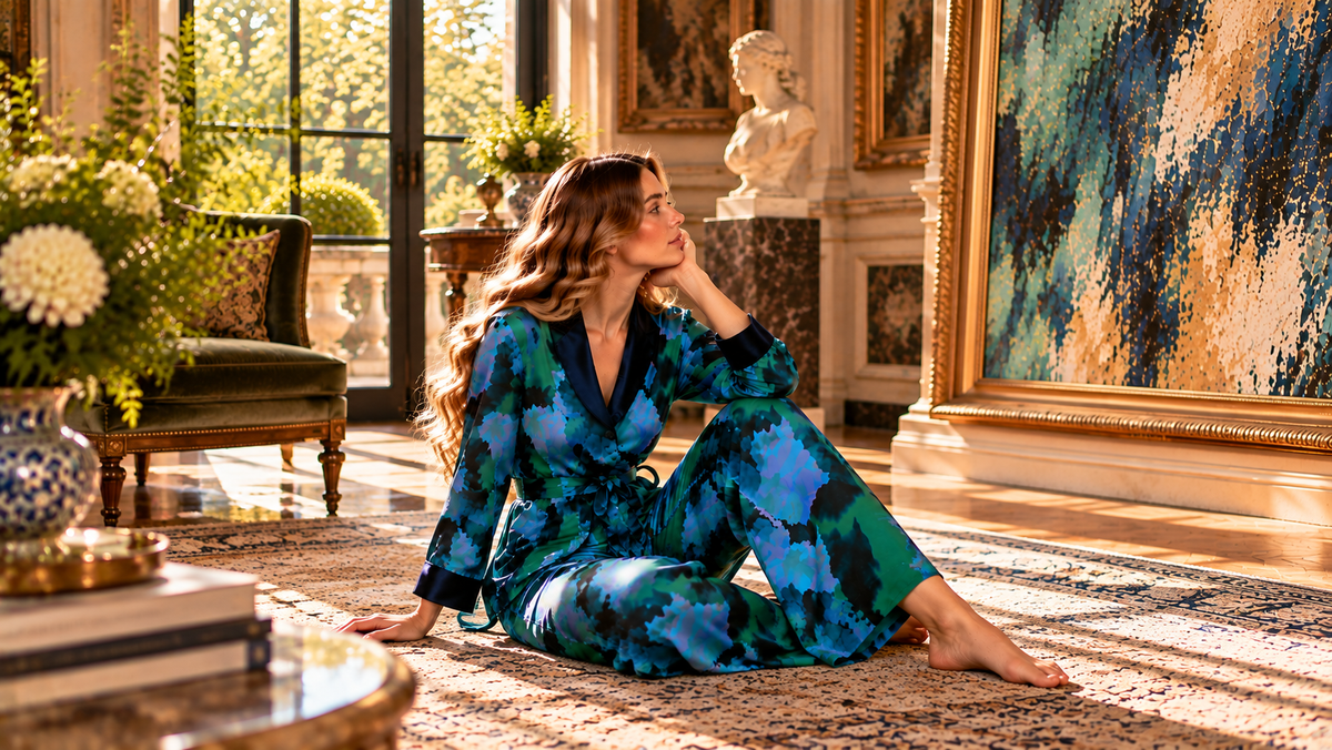 La Galerie d’Émeraude - Ensemble 2 Pcs - Profondeur végétale et élégance picturale