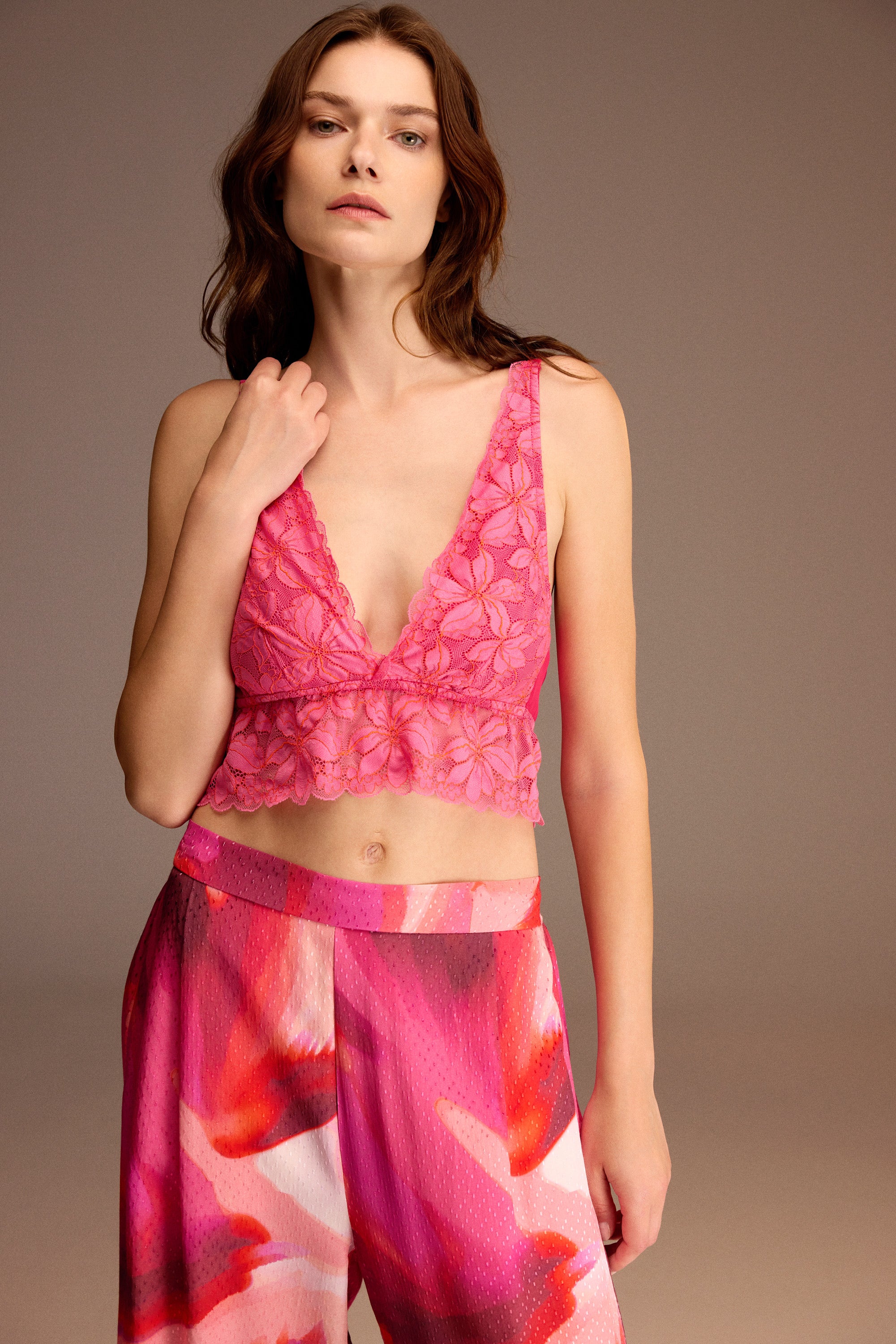 Jasmin Pourpre - Ensemble 3 Pcs - Sensualité dentelée et féminité rayonnante
