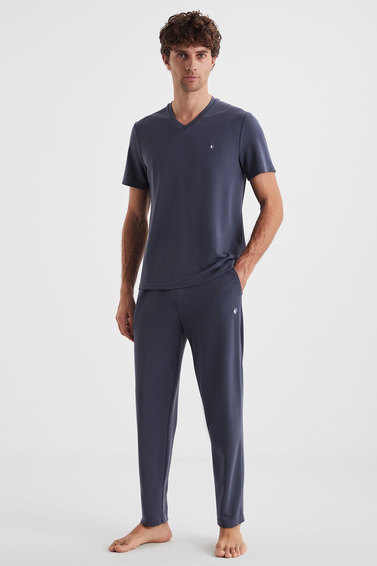 Le Serein Indigo - Ensemble 2 Pcs - Sérénité feutrée et bien-être absolu