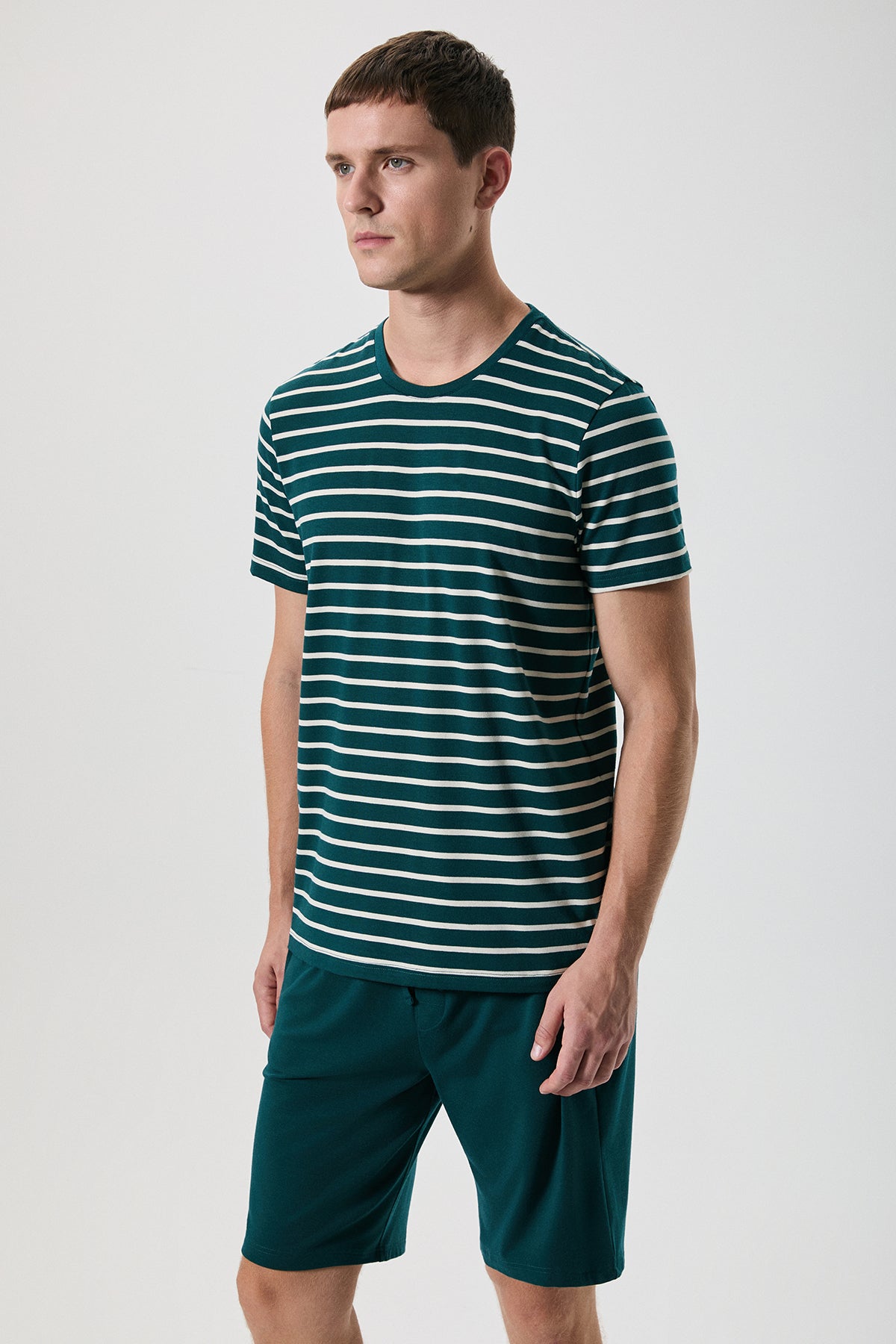 Éveil Vert Coton - Ensemble 2 Pcs - Fraîcheur apaisante et confort naturel