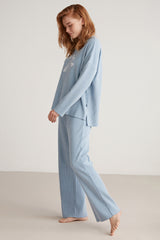 Pyjama femme bleu ciel