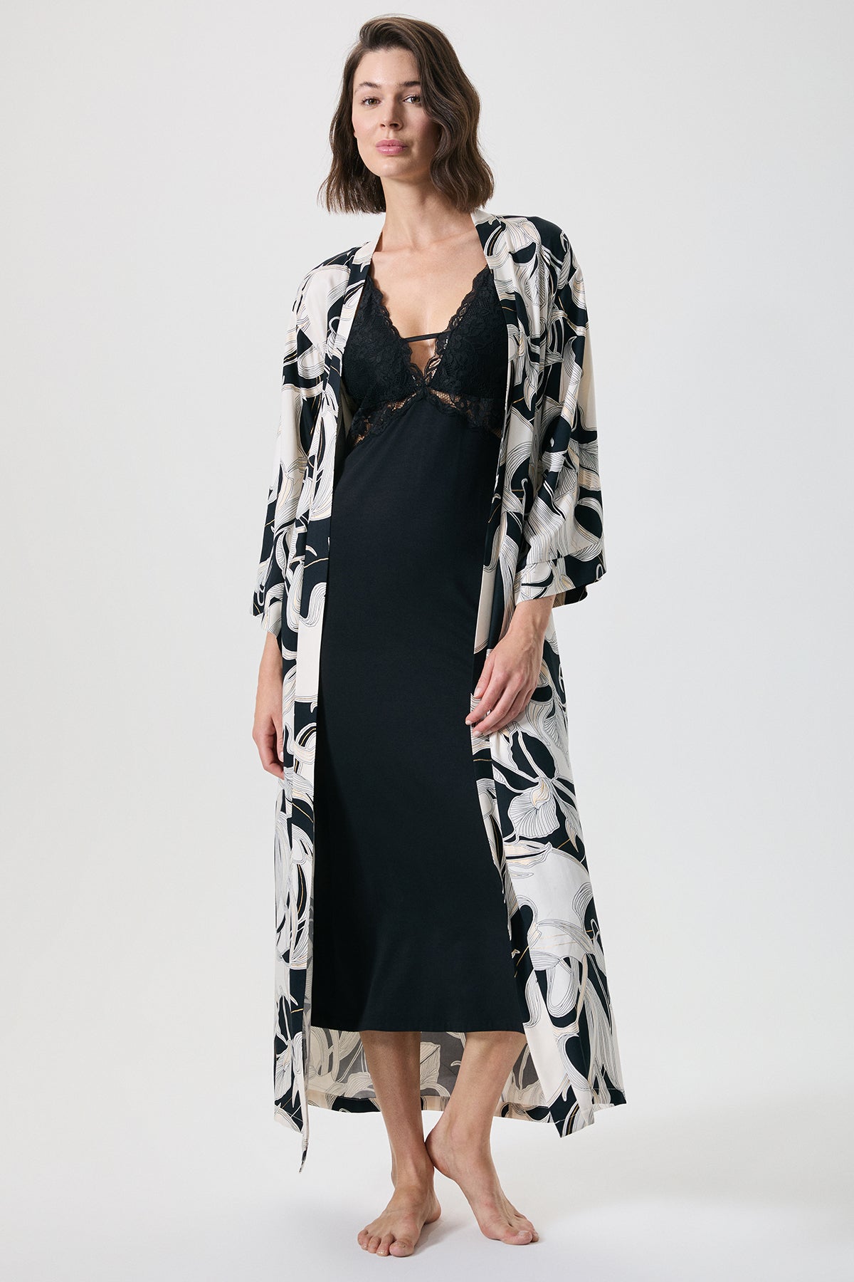 Lueur d’Aube - Ensemble 2 Pcs - Noir caressant et fluidité sensuelle