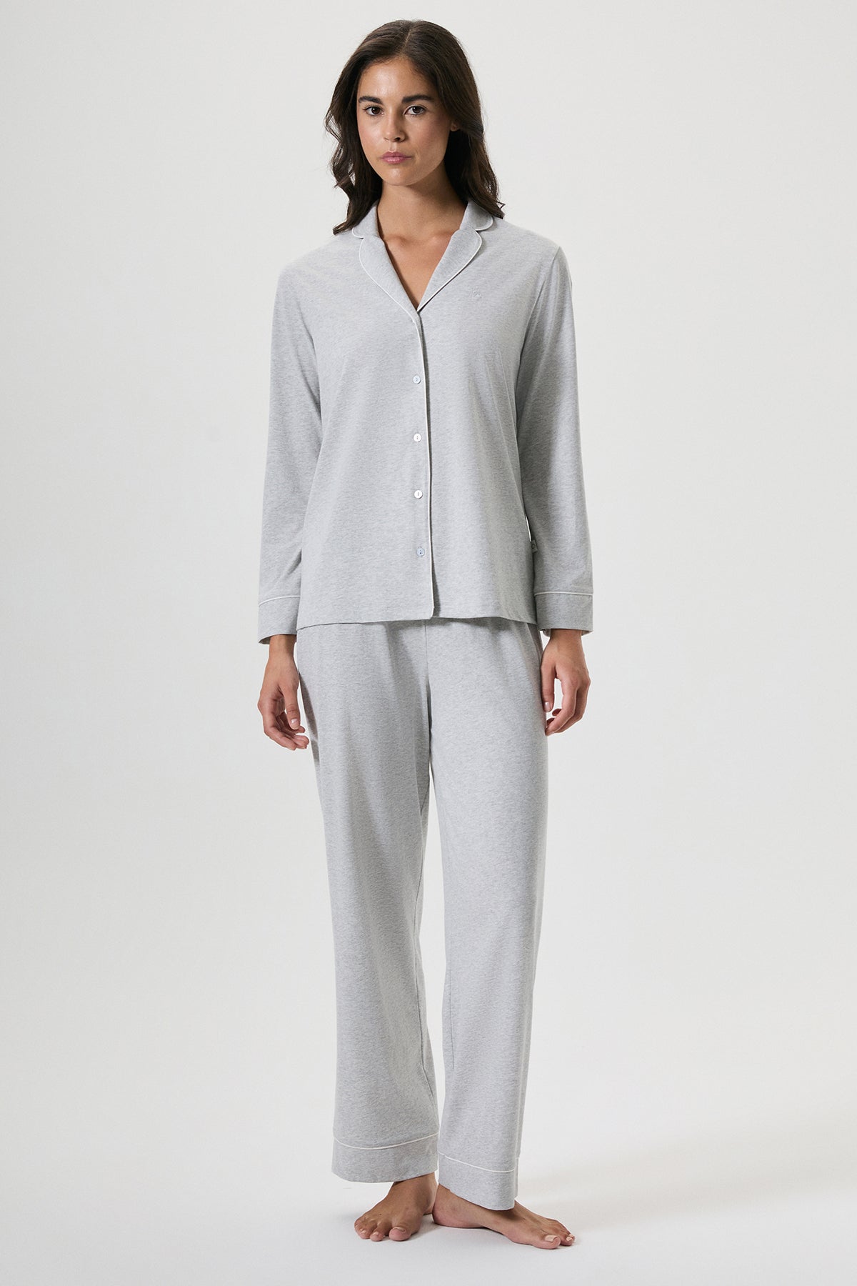 Clarté Paisible - Pyjama boutonné - Confort-épuré et élégance naturelle