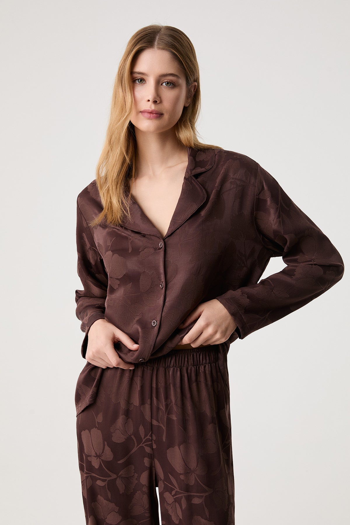 La Galerie d’Ébène - Pyjama 2 Pcs - Profondeur chaleureuse et élégance intemporelle 10202
