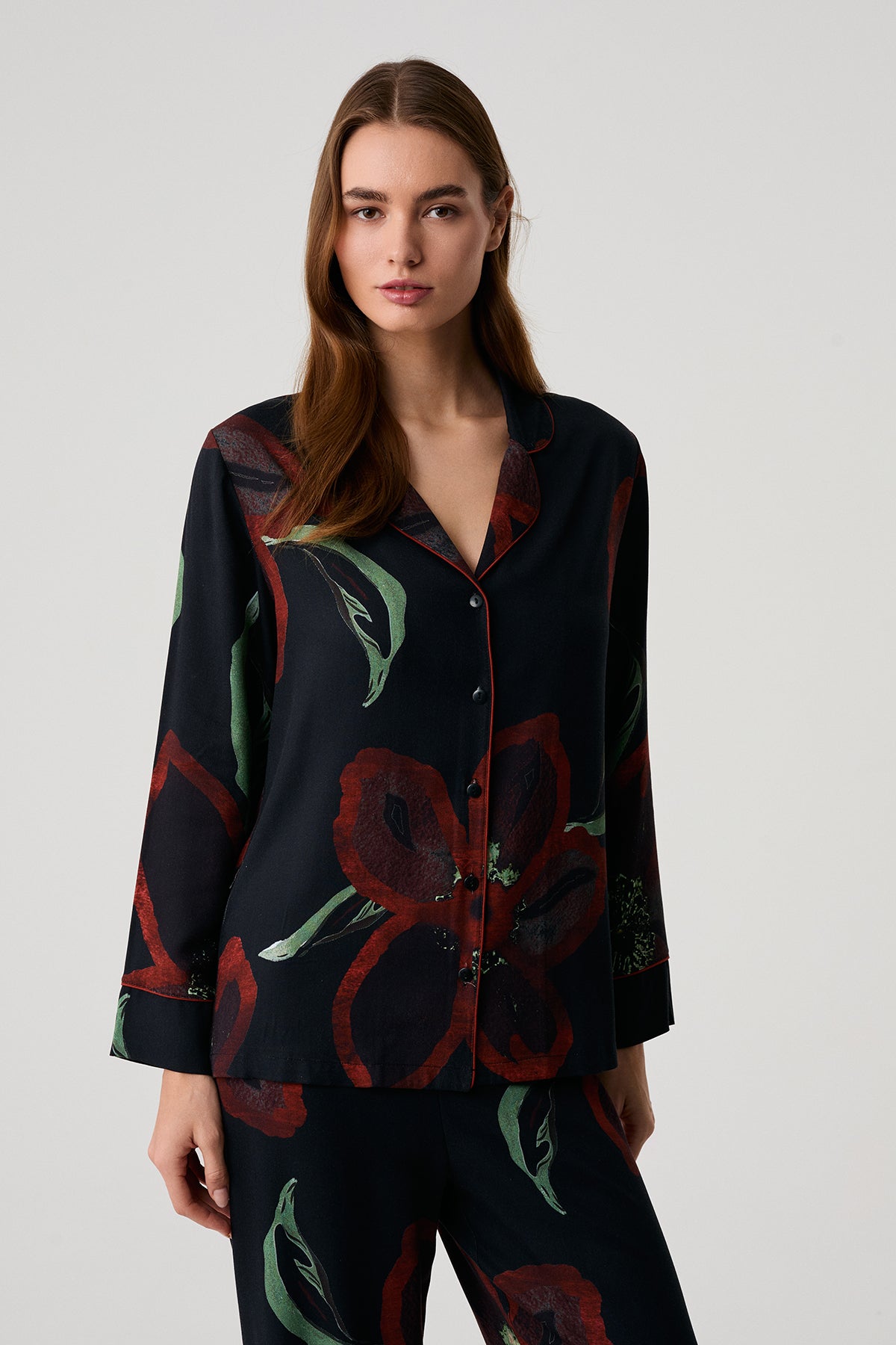 Le Jardin de Minuit - Pyjama 2 Pcs - Romantisme nocturne et féminité sophistiquée