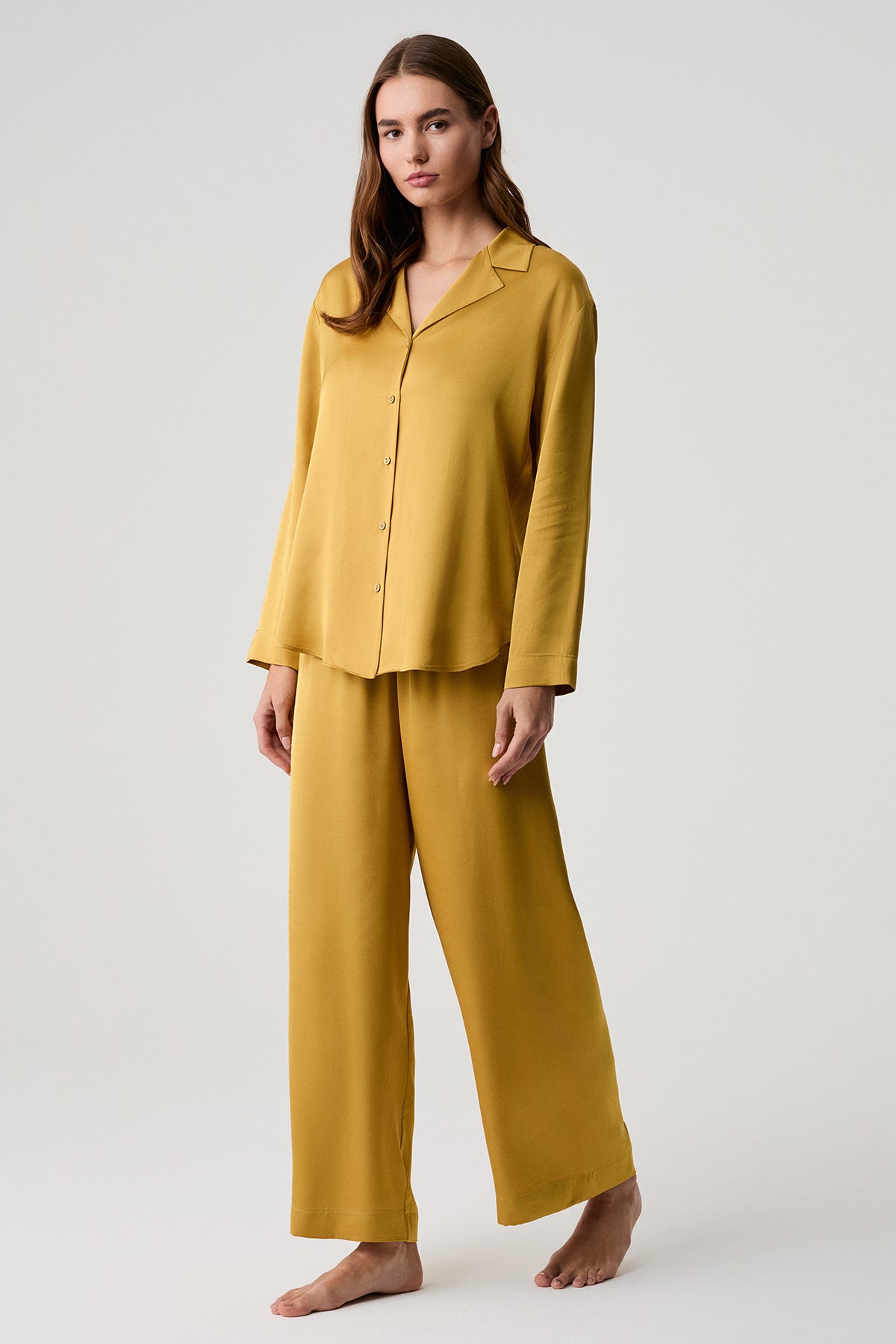 L’Orangerie Dorée - Pyjama 2 Pcs - Fluidité aérienne et éclat précieux