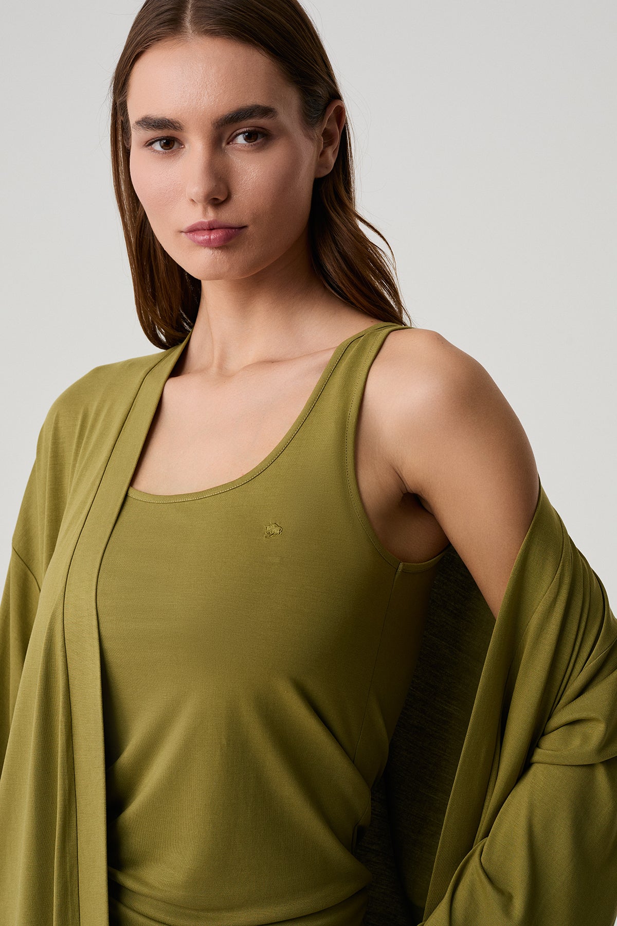 La Véranda d’Olive – Ensemble 3 Pcs – Élégance végétale et fluidité naturelle