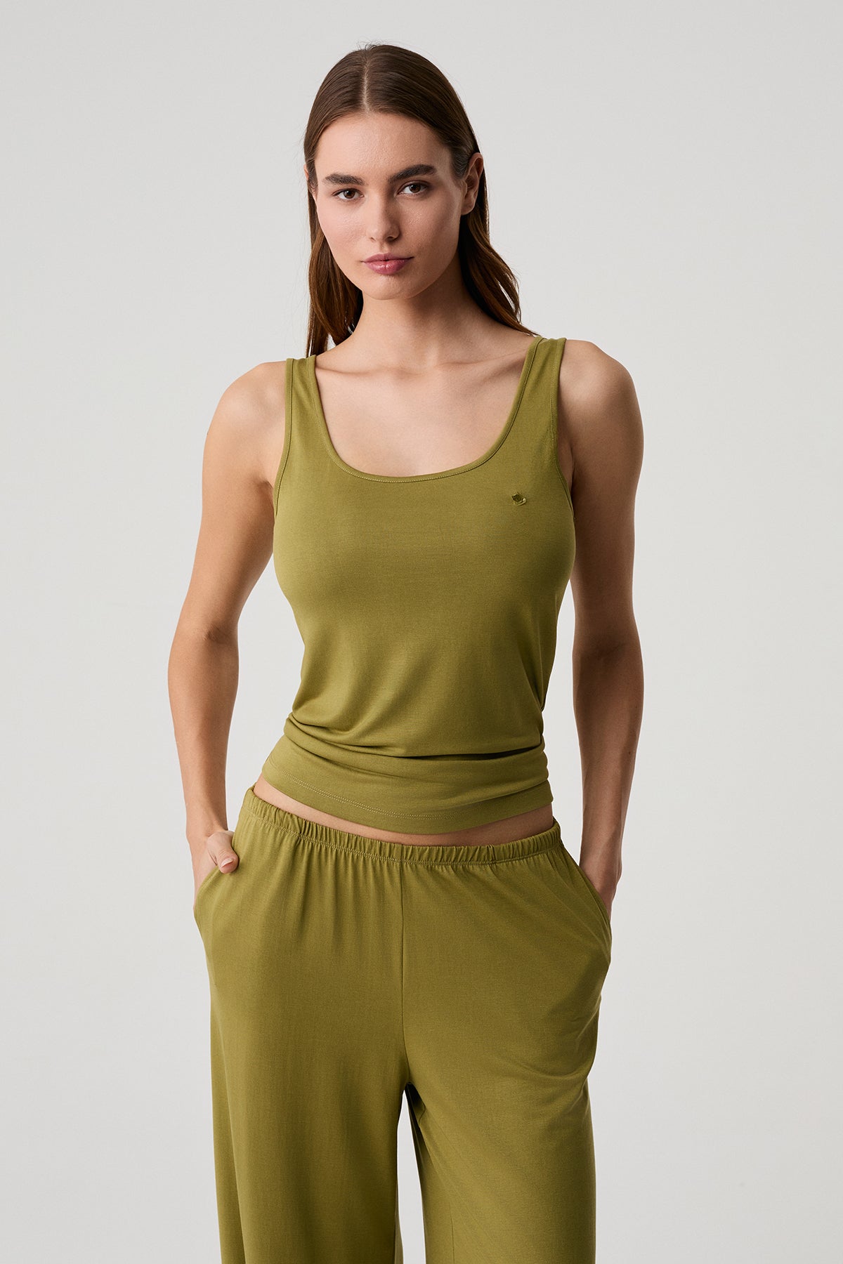 La Véranda d’Olive – Ensemble 3 Pcs – Élégance végétale et fluidité naturelle