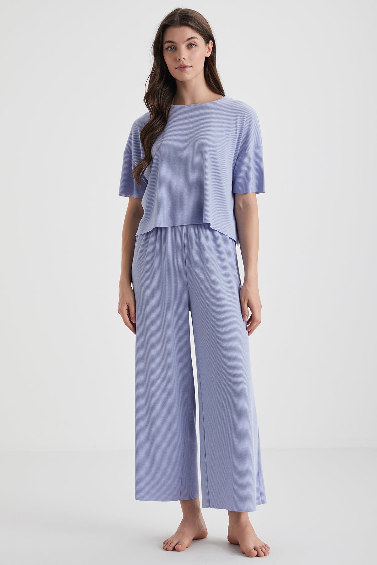 Étreinte de Lavande - Ensemble 2 Pcs - Douceur veloutée et féminité subtile