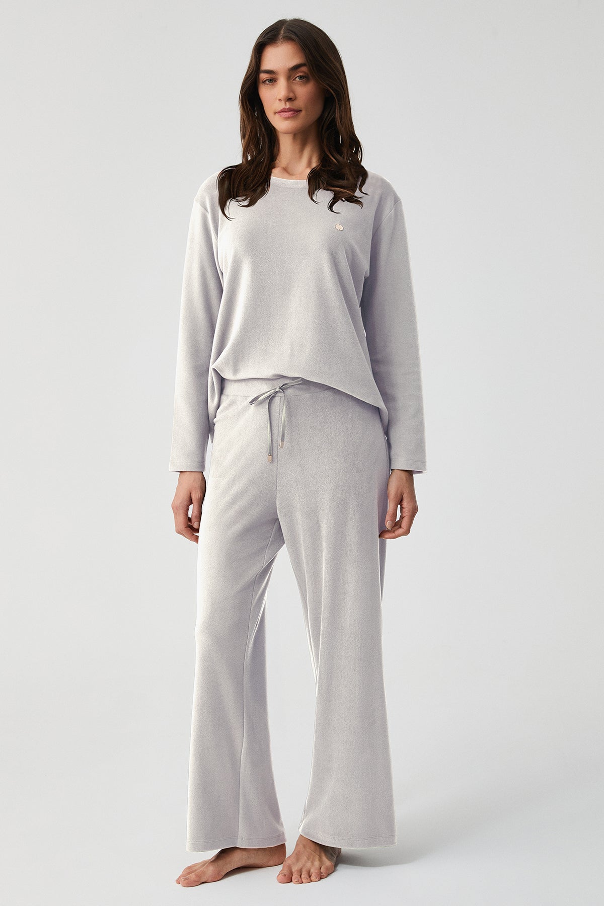 Brume de Lys - Ensemble 2 Pcs - Élégance soyeuse et intemporelle