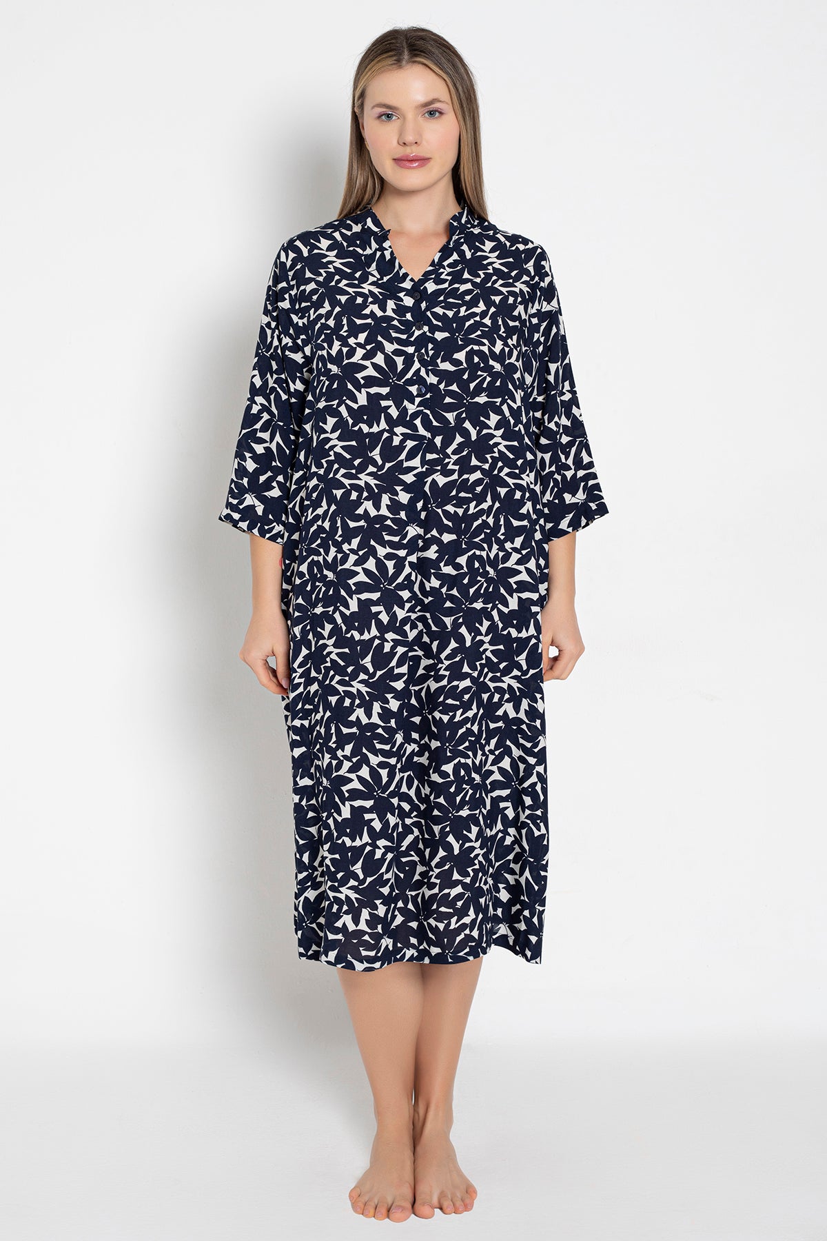 Ombres d’Hirondelles - Robe imprimée - Confort respirant et féminité paisible