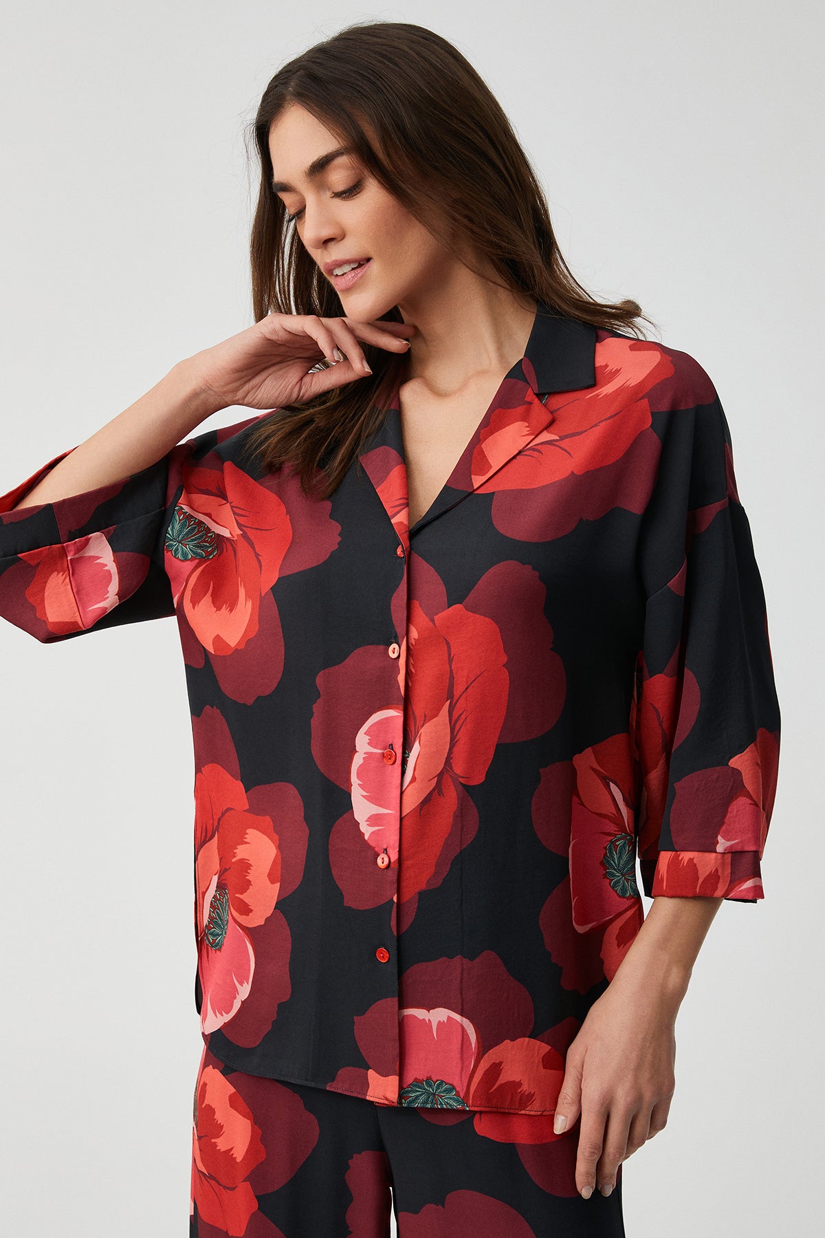 Éclat de Coquelicot – Ensemble 2 Pcs - Harmonie Florale et élégance lumineuse
