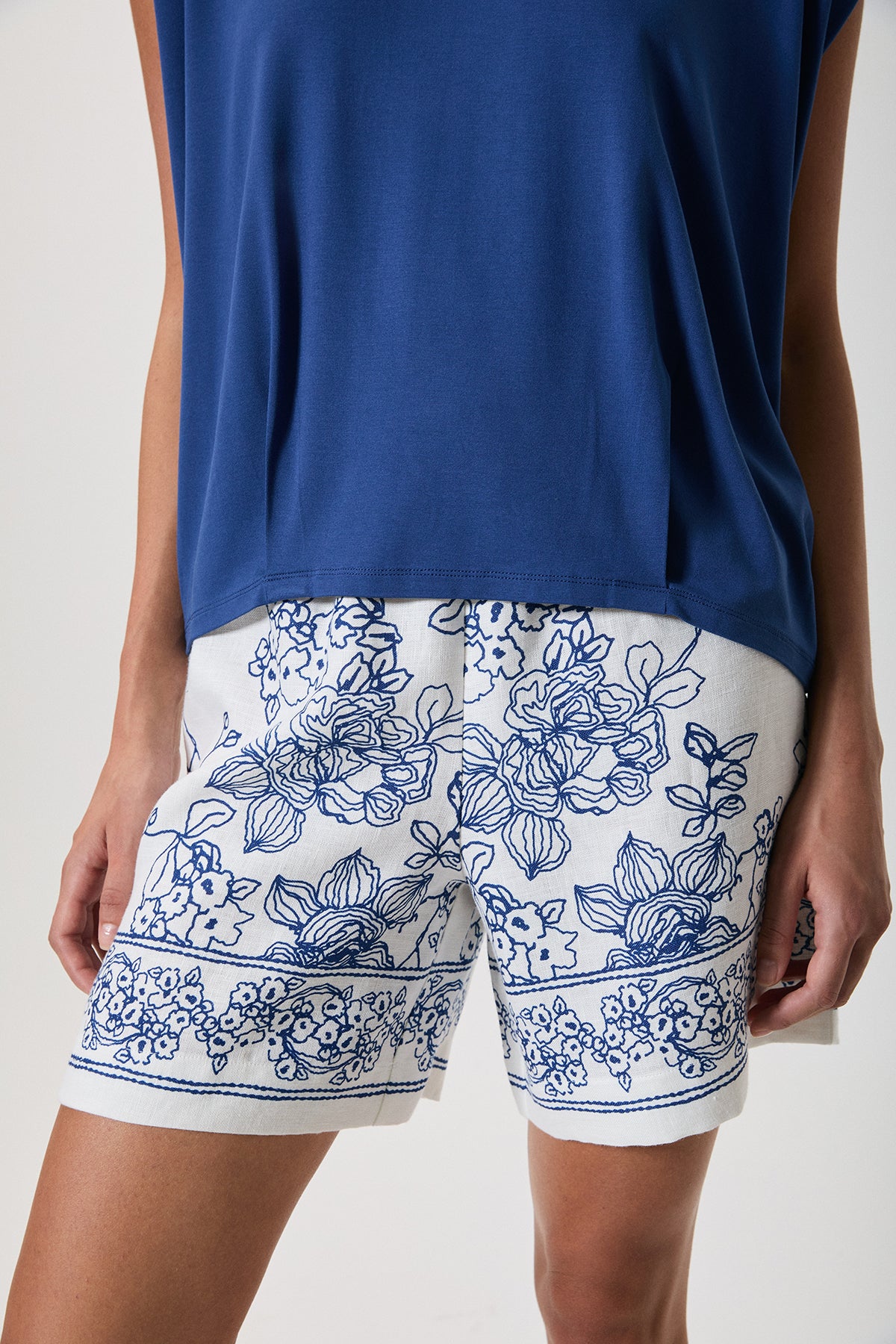 Bleu Horizon - Ensemble 2 Pcs- Modernité décontractée et élégance douce