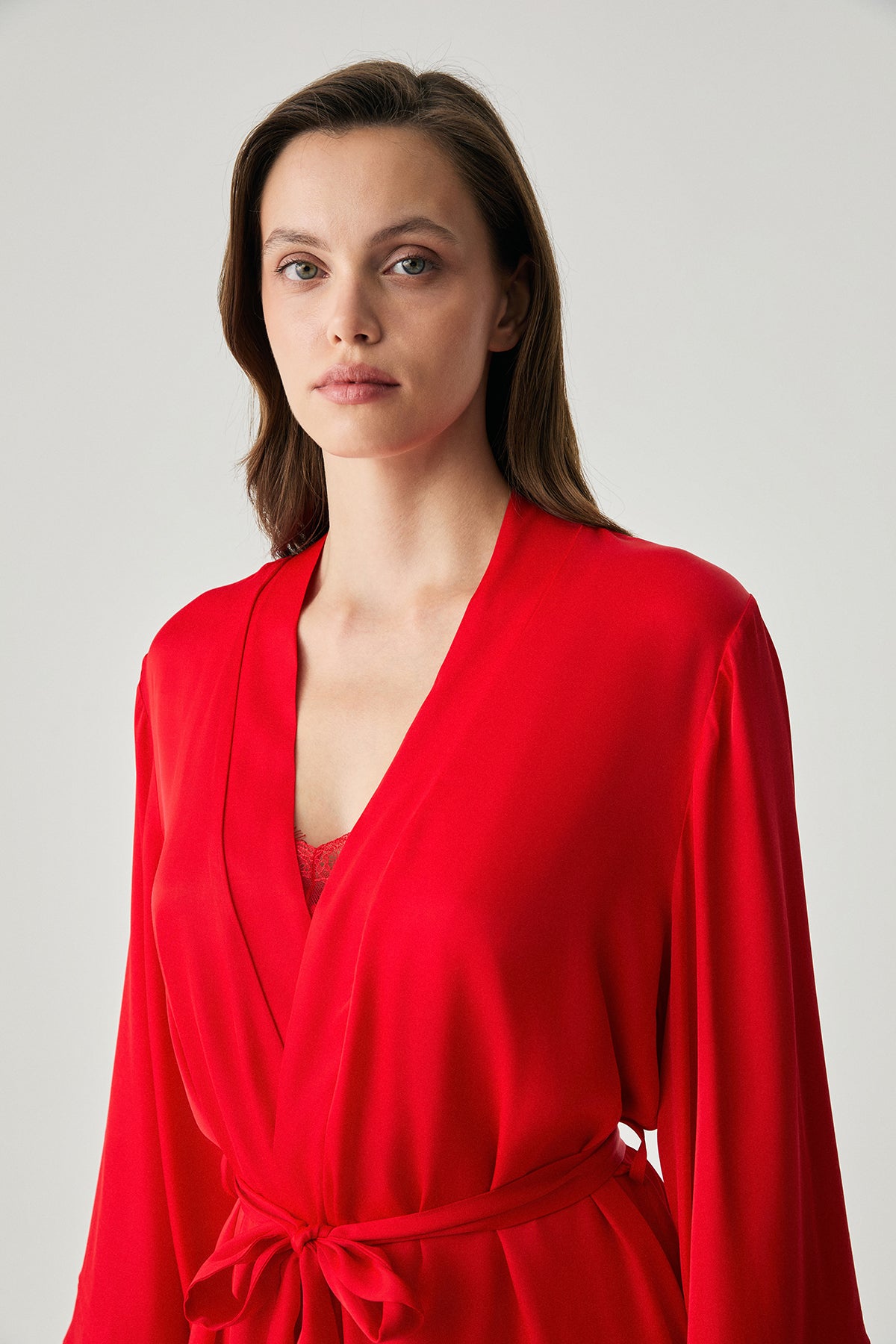 Flamme Élégante - Robe de chambre femme - Allure enveloppante et charme subtil